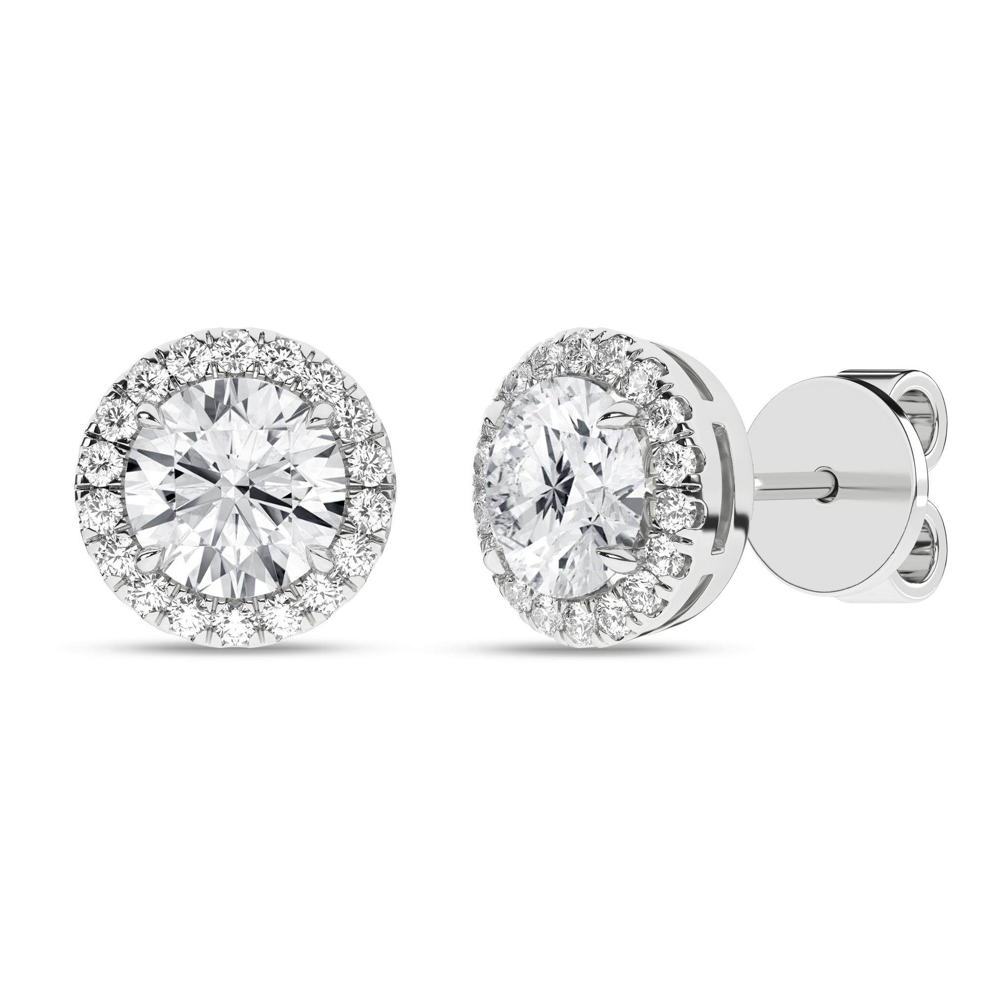 14K 2.25ct Certified Lab Grown Diamond Earrings