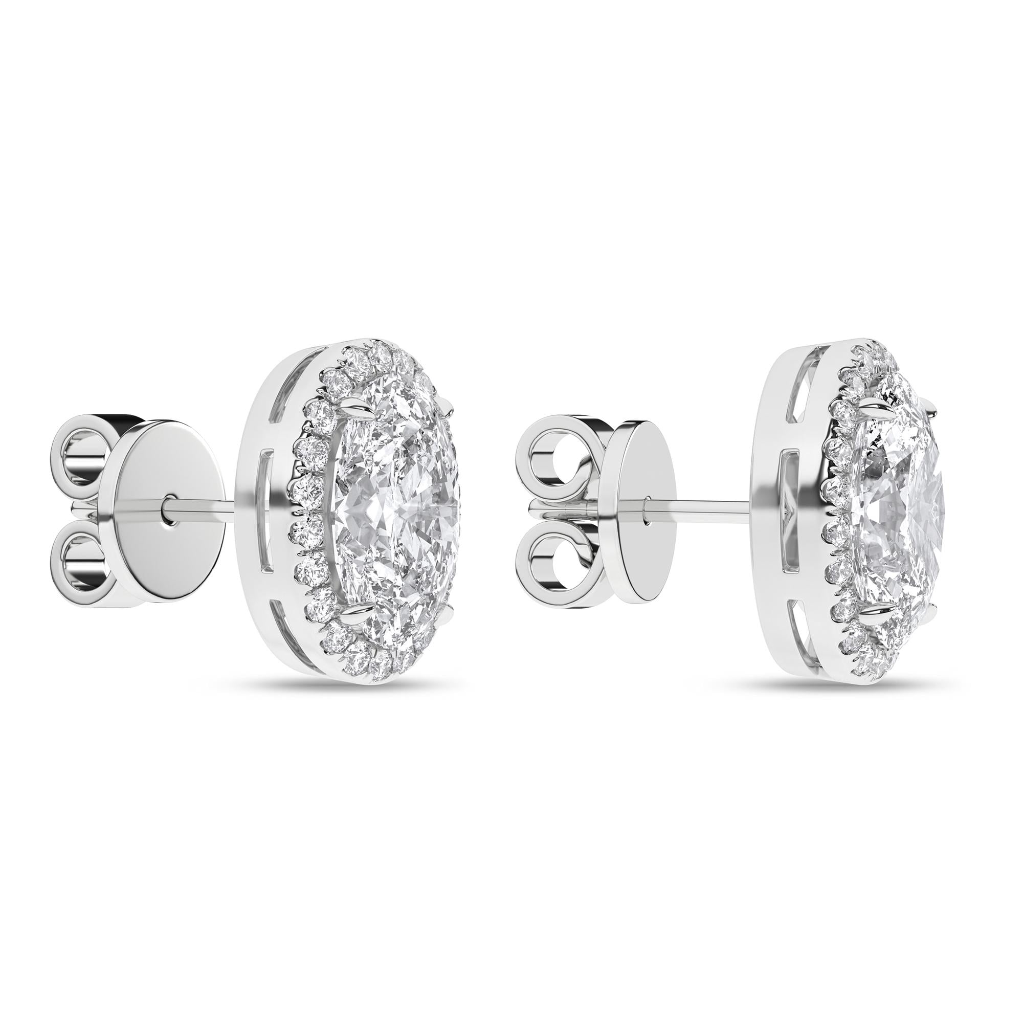 14K 2.25ct Certified Lab Grown Diamond Earrings