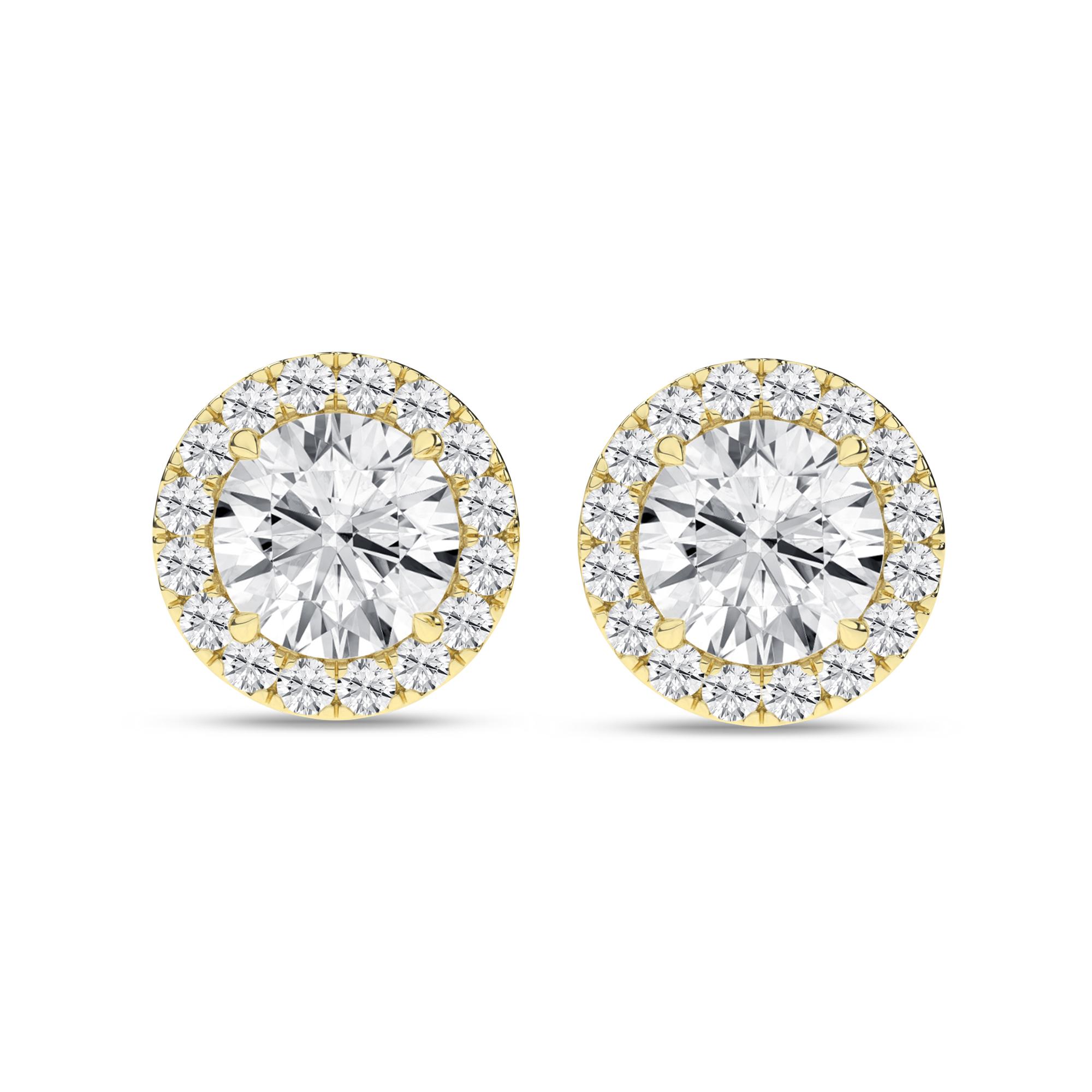 14K 2.25ct Certified Lab Grown Diamond Earrings