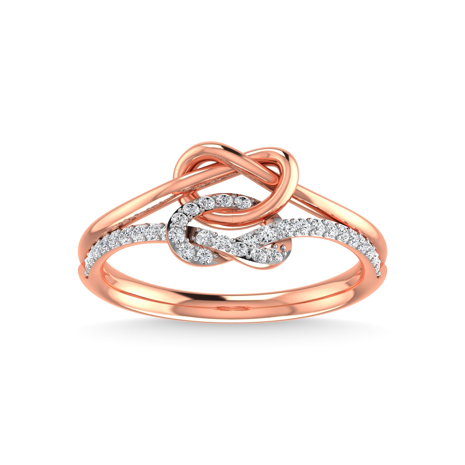 10K White Gold Diamond 1/5 Ct.Tw. Fashion Ring