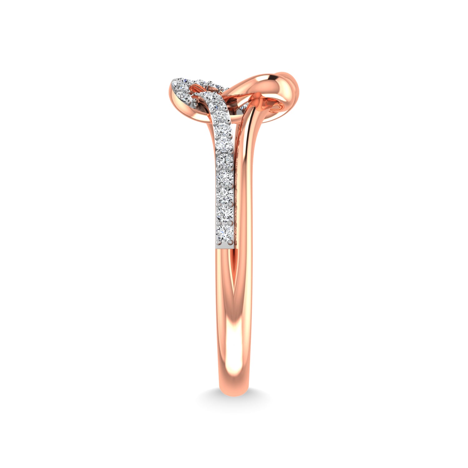 10K White Gold Diamond 1/5 Ct.Tw. Fashion Ring