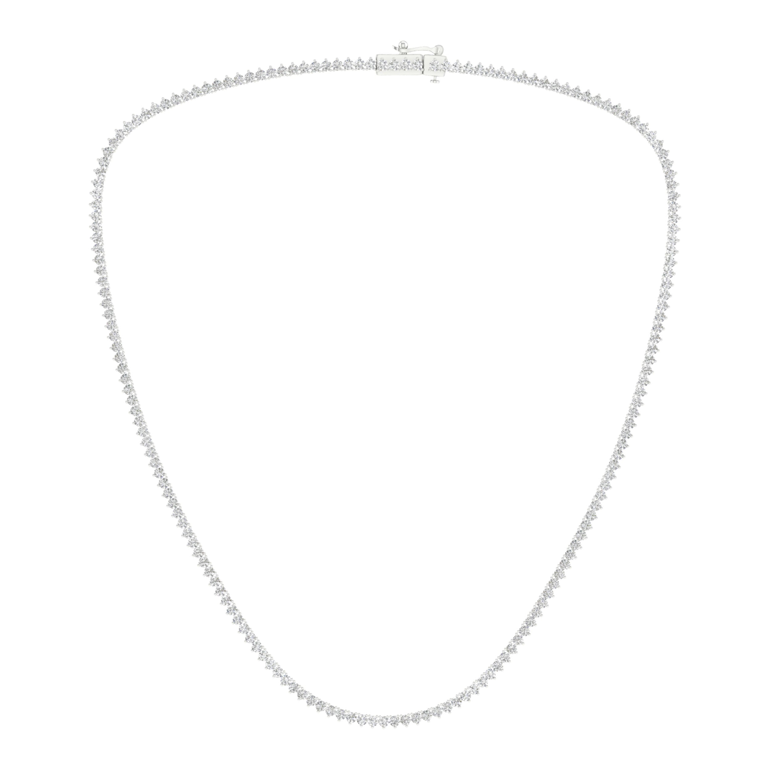 14K 6.00CT Certified Lab Grown Diamond Necklace ( IGI Certified )