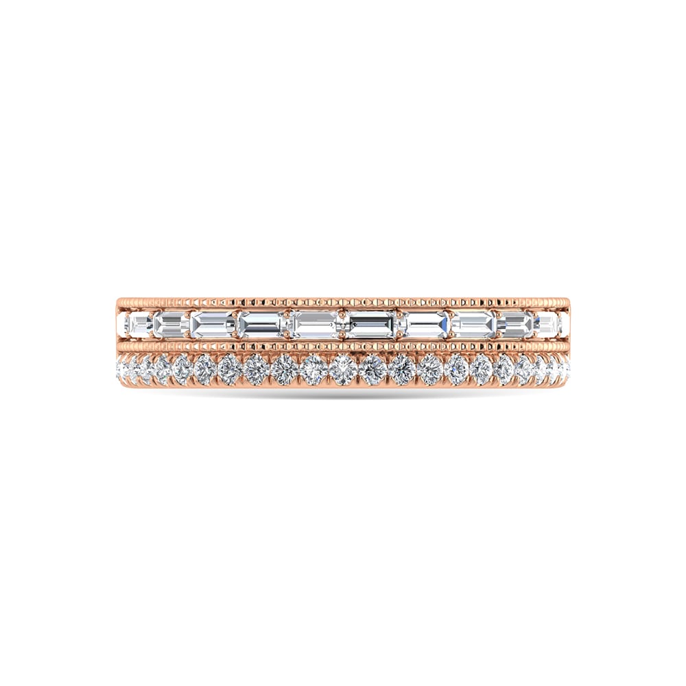 14K Rose Gold Diamond 1/3 Ct.Tw. Fashion Bands