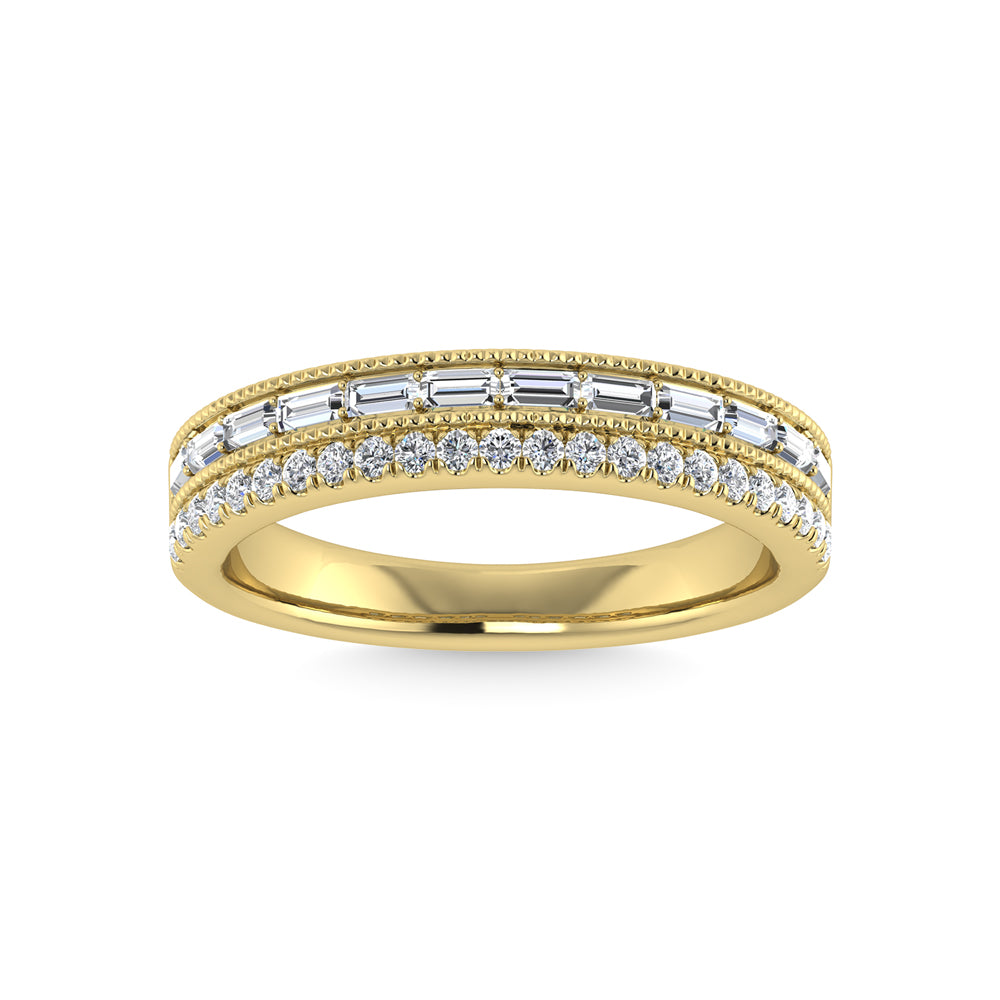 14K Yellow Gold Diamond 1/3 Ct.Tw. Fashion Bands