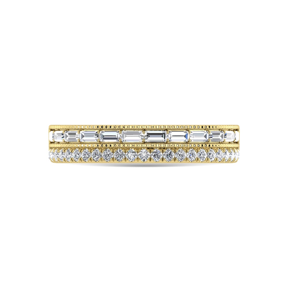 14K Yellow Gold Diamond 1/3 Ct.Tw. Fashion Bands