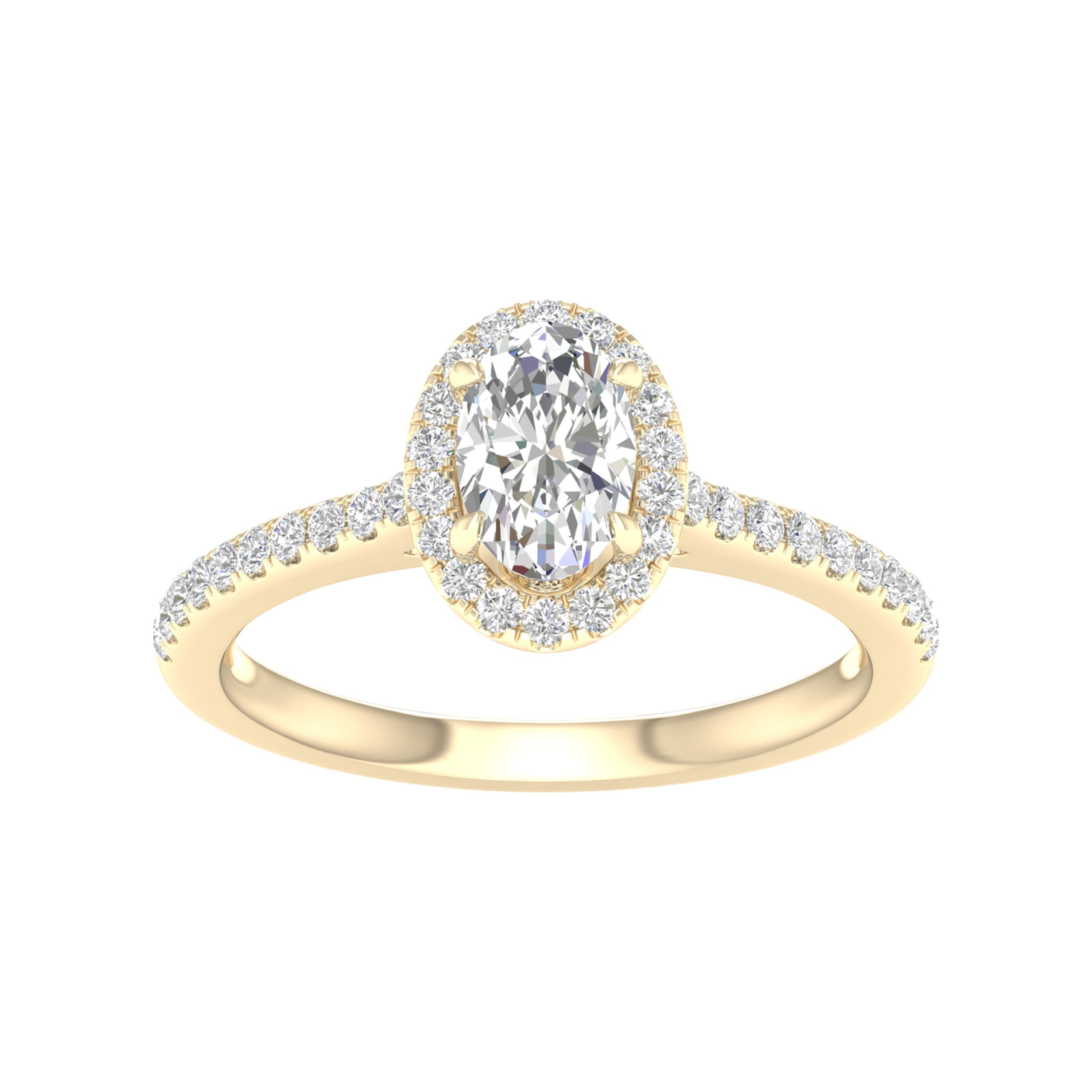 14K 1.00CT Certified Lab Grown Diamond Ring ( IGI Certified )