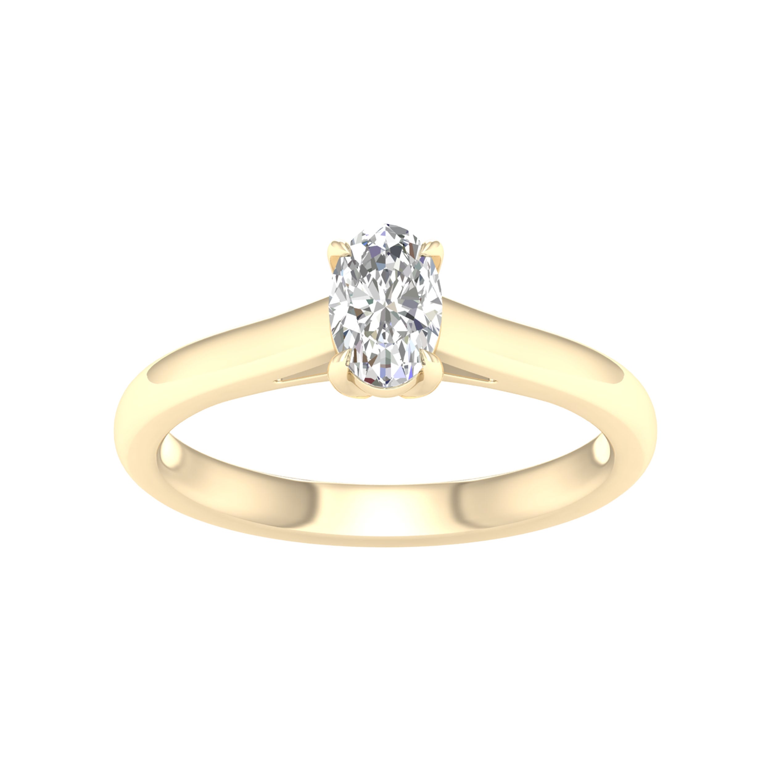 14K 0.50CT Certified Lab Grown Diamond Ring ( IGI Certified )