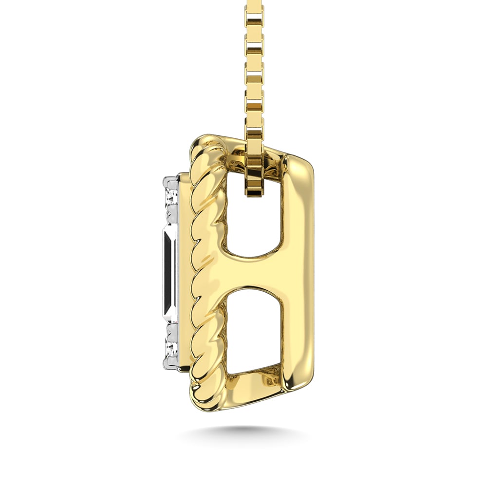14K Yellow Gold Diamond 1/10 Ct.Tw. Fashion Pendant