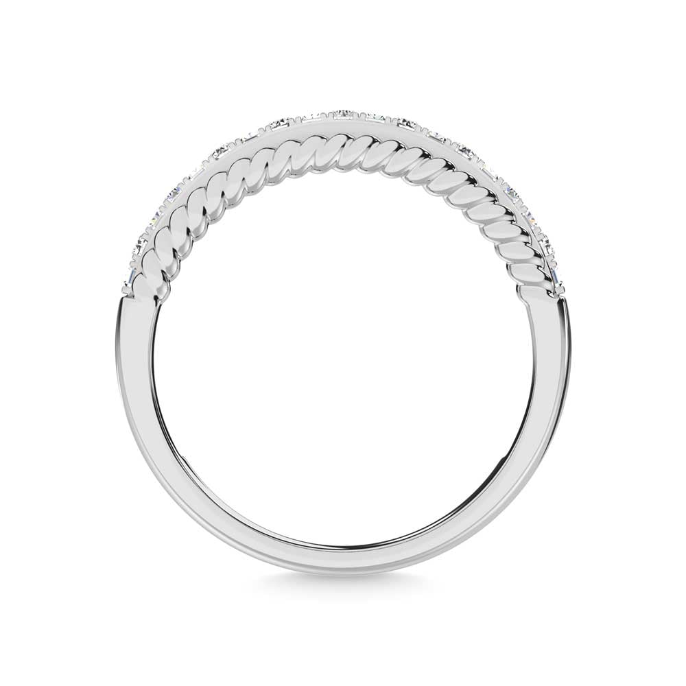 14K White Gold Diamond 1/4 Ct.Tw. Fashion Band