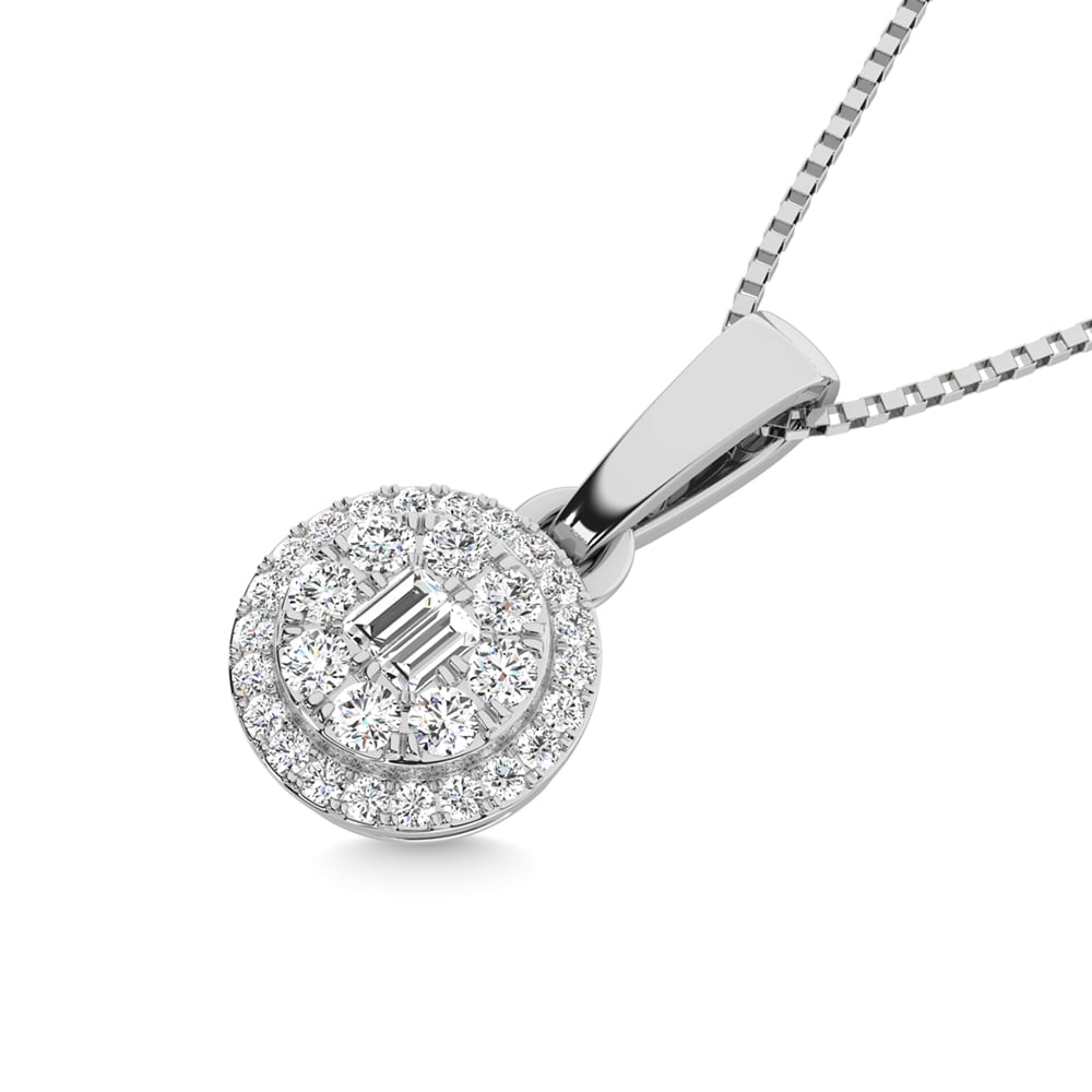 14K White Gold Diamond 1/3 Ct.Tw. Fashion Pendant