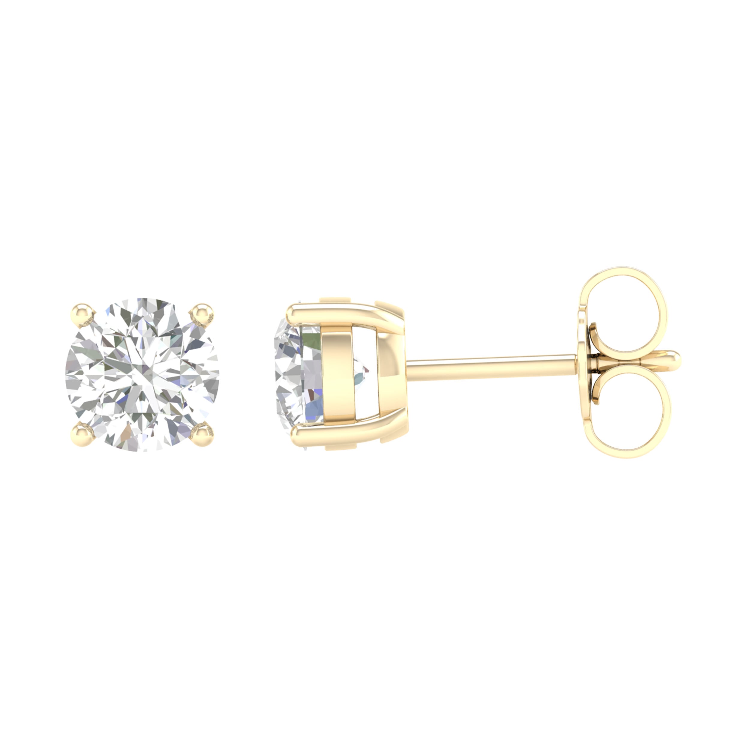 14K 1.50CT Certified Lab Grown Diamond Earring ( IGI Certified )