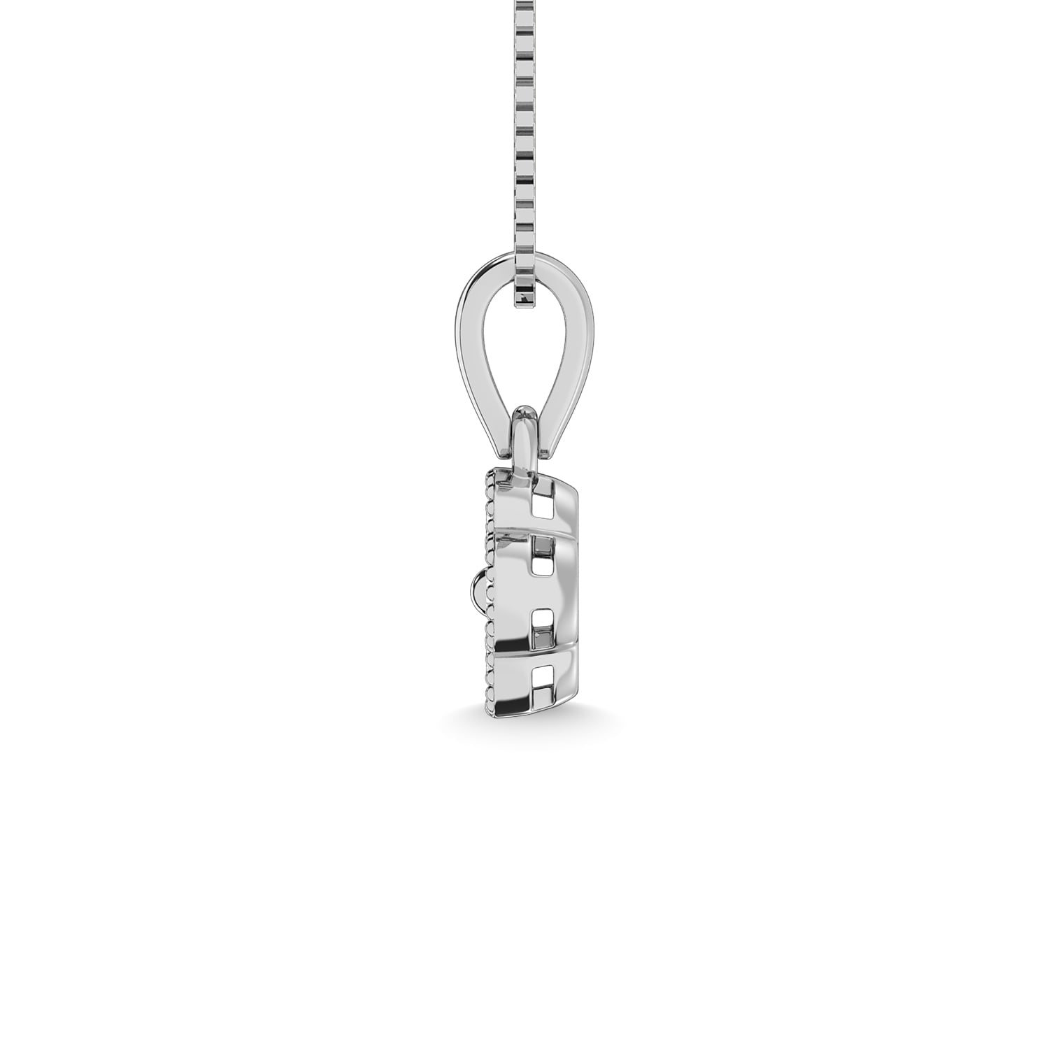 10K White Gold Diamond 1/5 Ct.Tw. Fashion Pendant