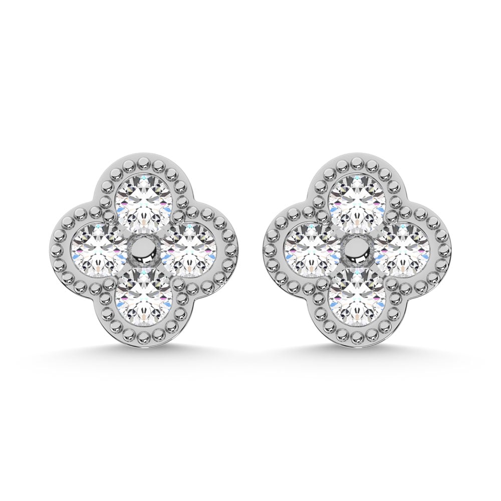 10K White Gold Diamond 1/3 Ct.Tw. Fashion Earrings
