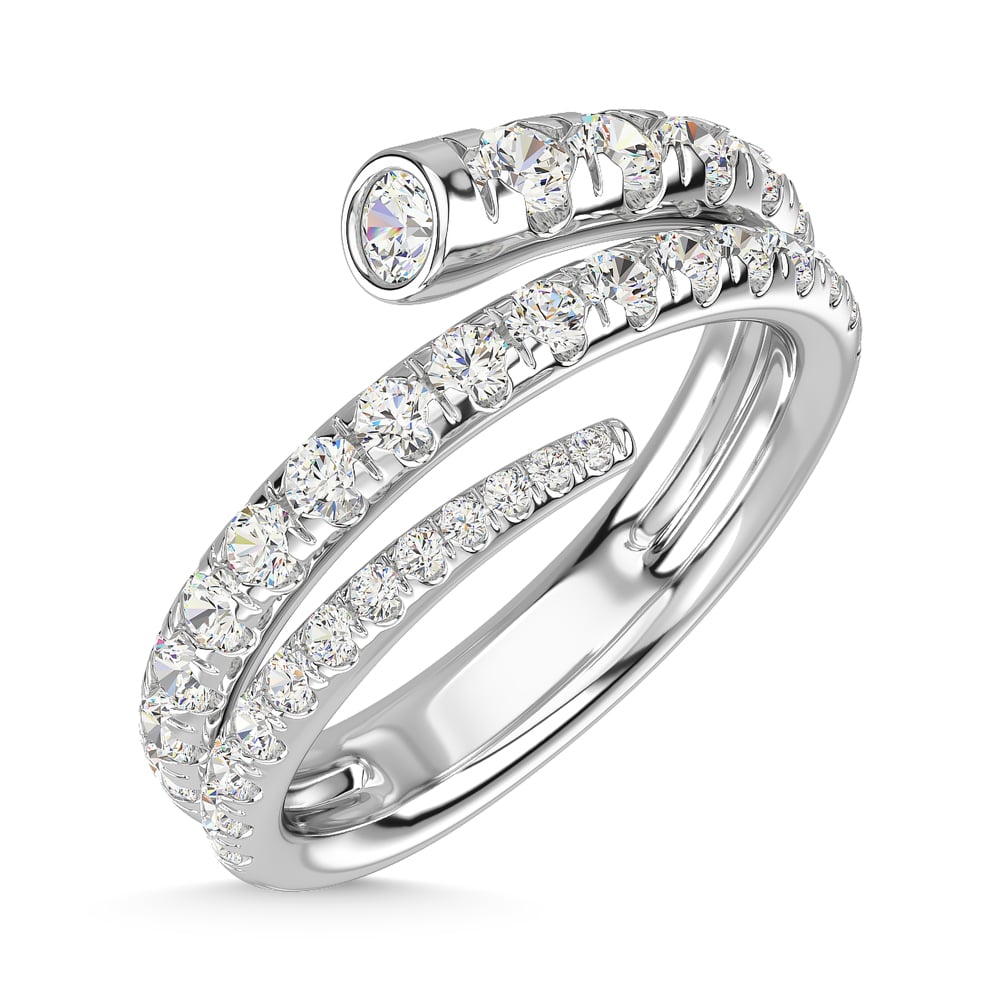 14K White Gold Diamond 1 1/6 Ct.Tw. Fashion Ring