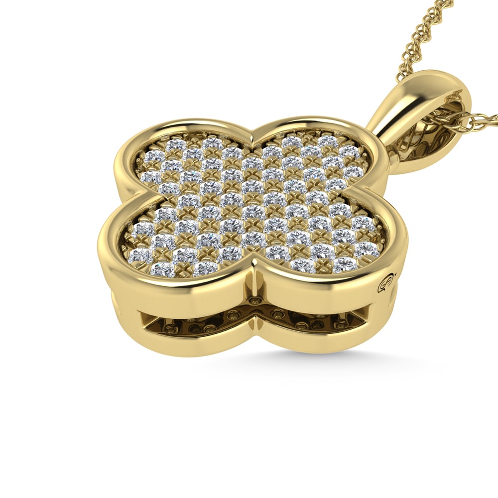 14K White Gold Diamond 1/10.Ct. Tw. Fashion Pendant