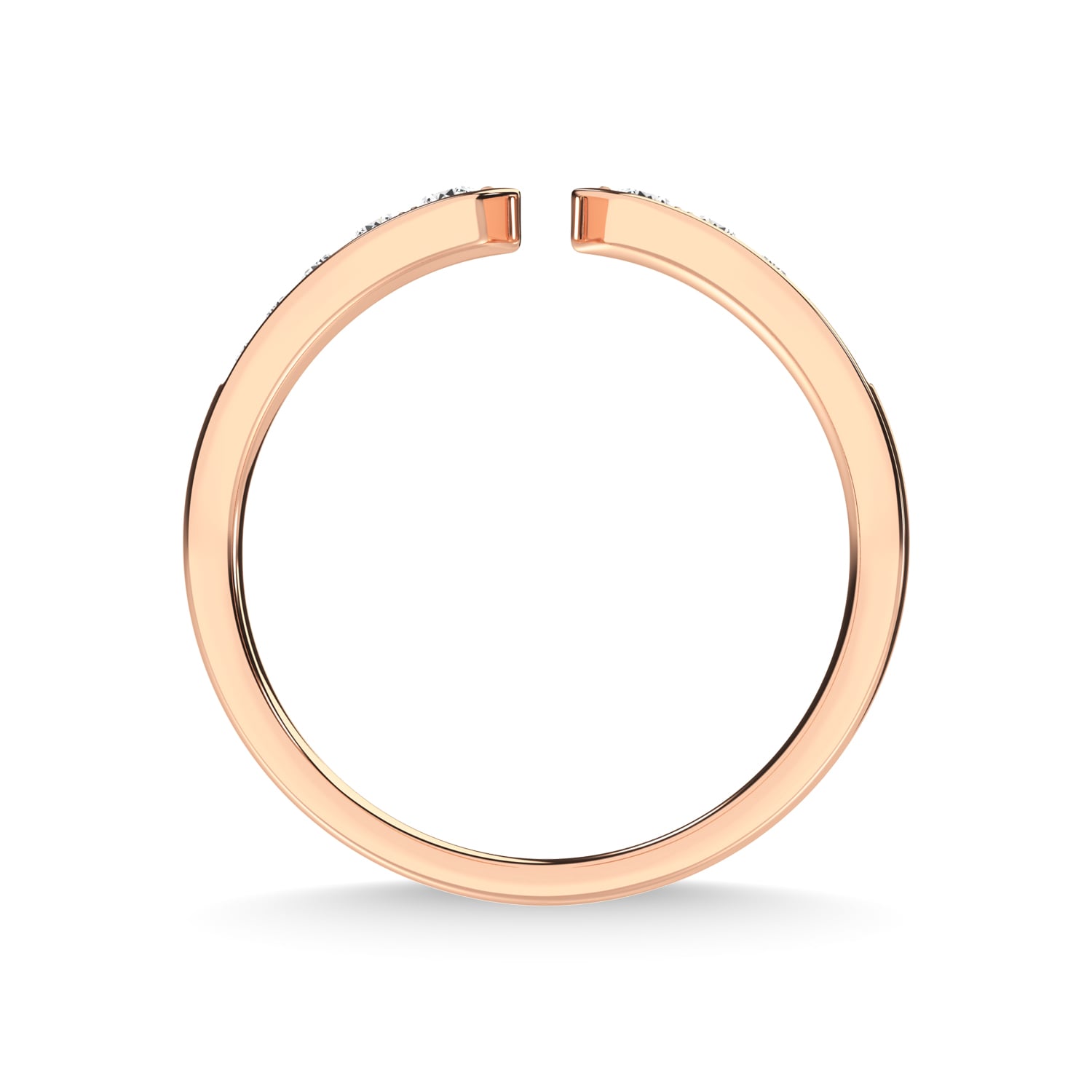 Diamond 1/5 Ct.Tw. Stackable Band in 10K Rose Gold