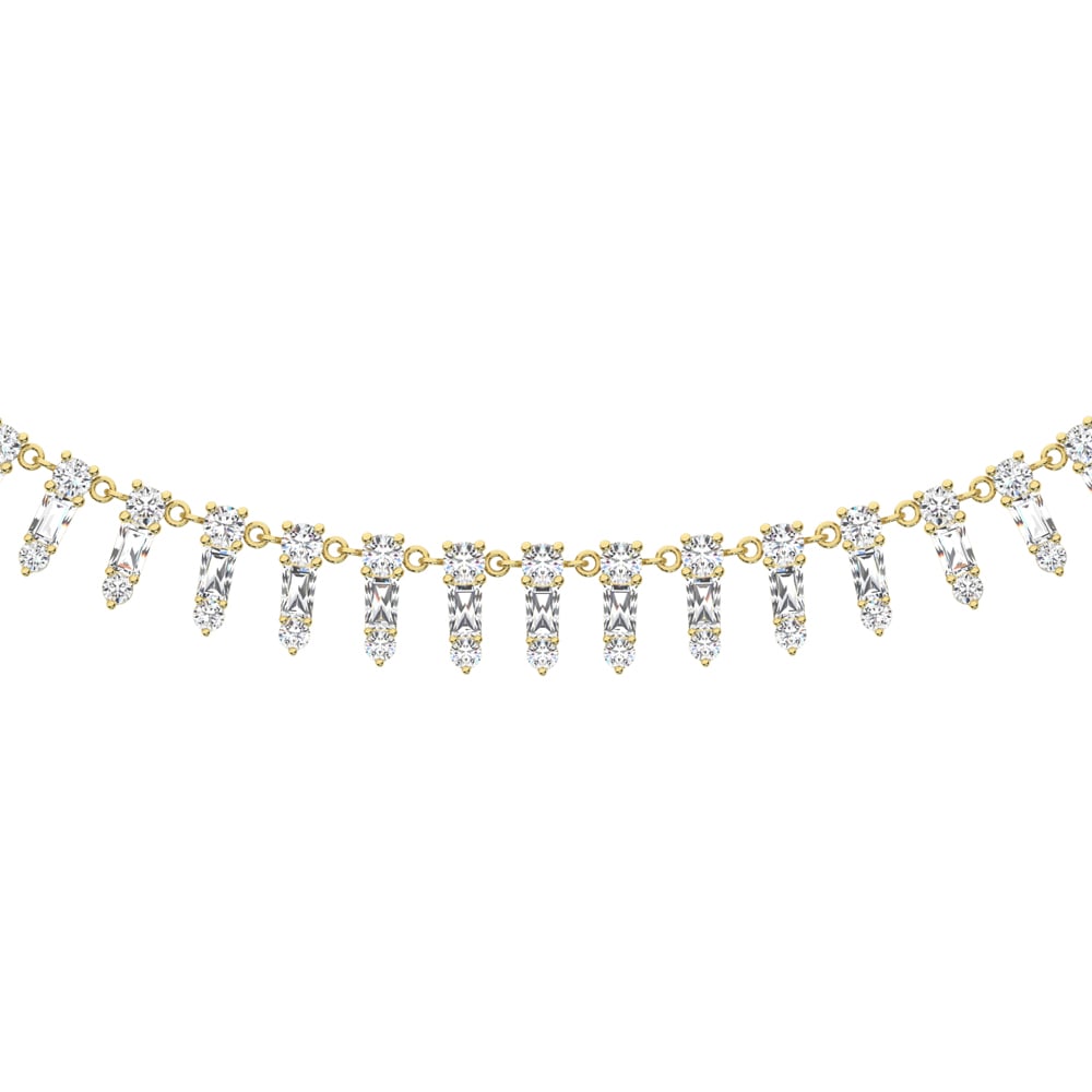 14K Yellow Gold Diamond 1 1/2 Ct.Tw. Fashion Necklace