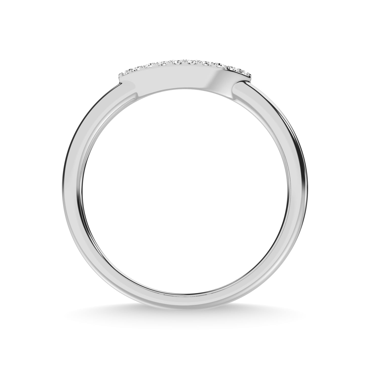 14K White Gold Diamond 1/5 Ct.Tw. Fashion Ring