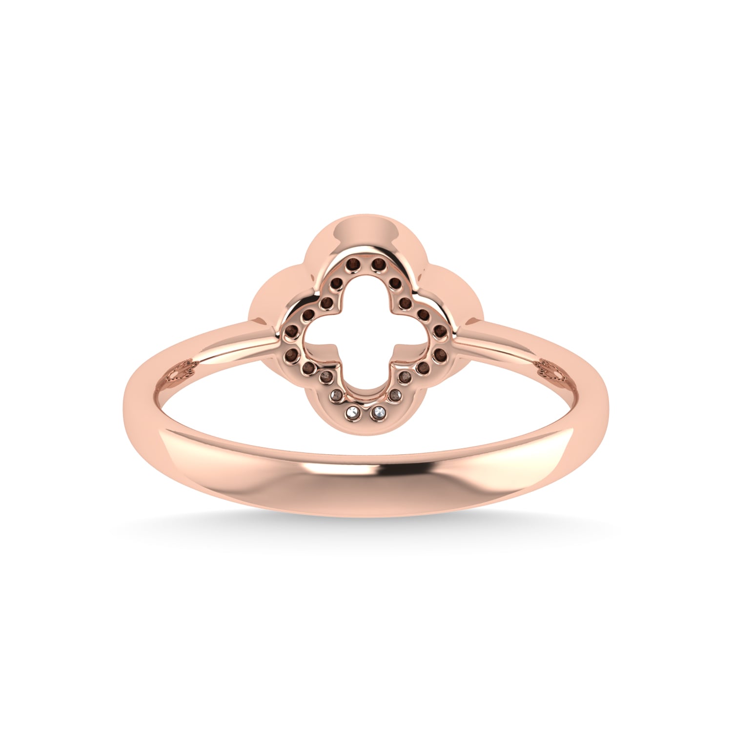 14K Rose Gold Diamond 1/6 Ct.Tw. Fashion Ring