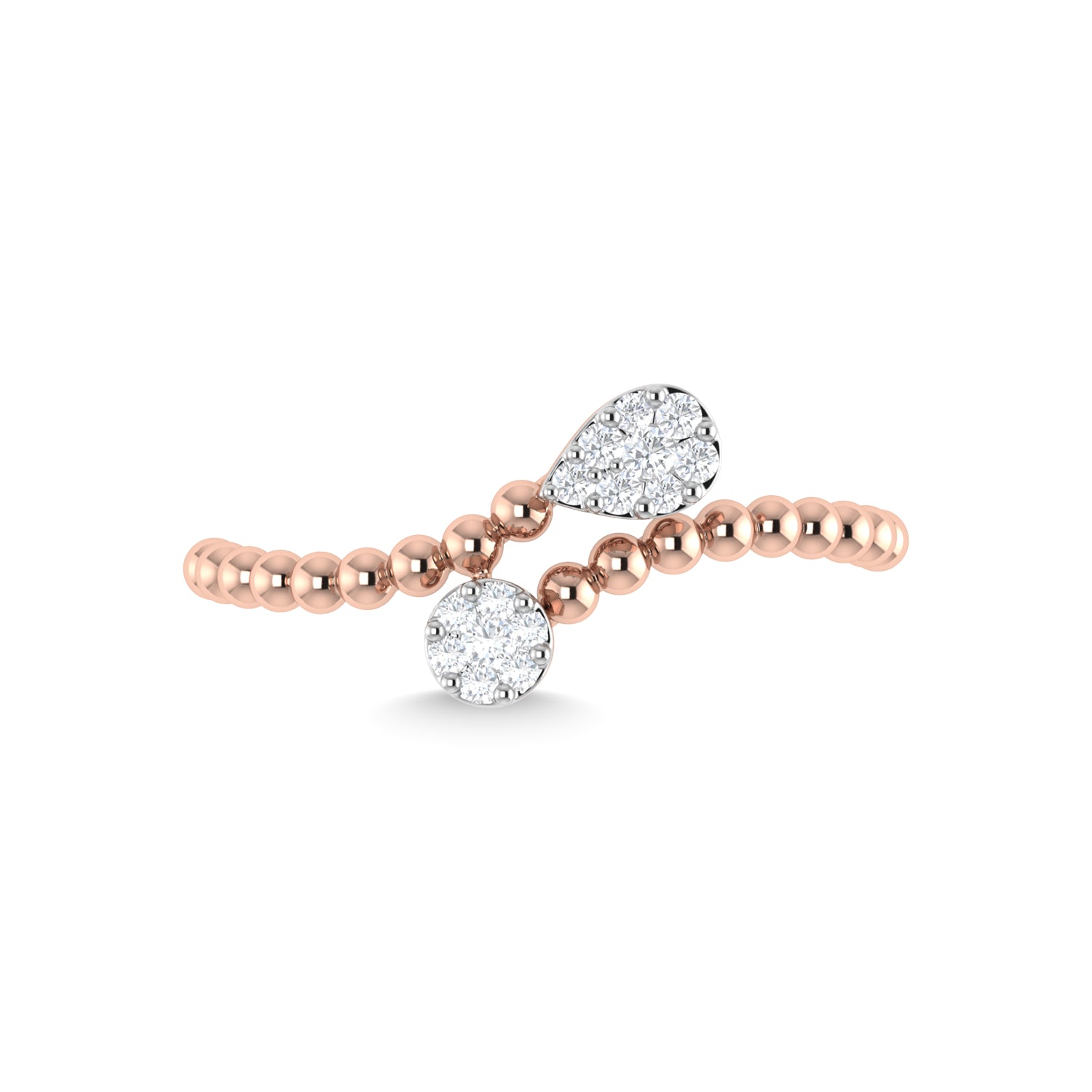 10K Rose Gold Diamond 1/6 Ct.Tw. Fashion Ring