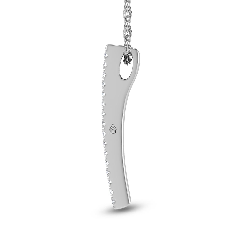 14K White Gold Diamond 5/8 Ct.Tw. Fashion Pendant