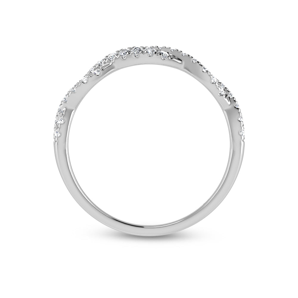 14K White Gold Diamond 1/4 Ct.Tw. Fashion Ring