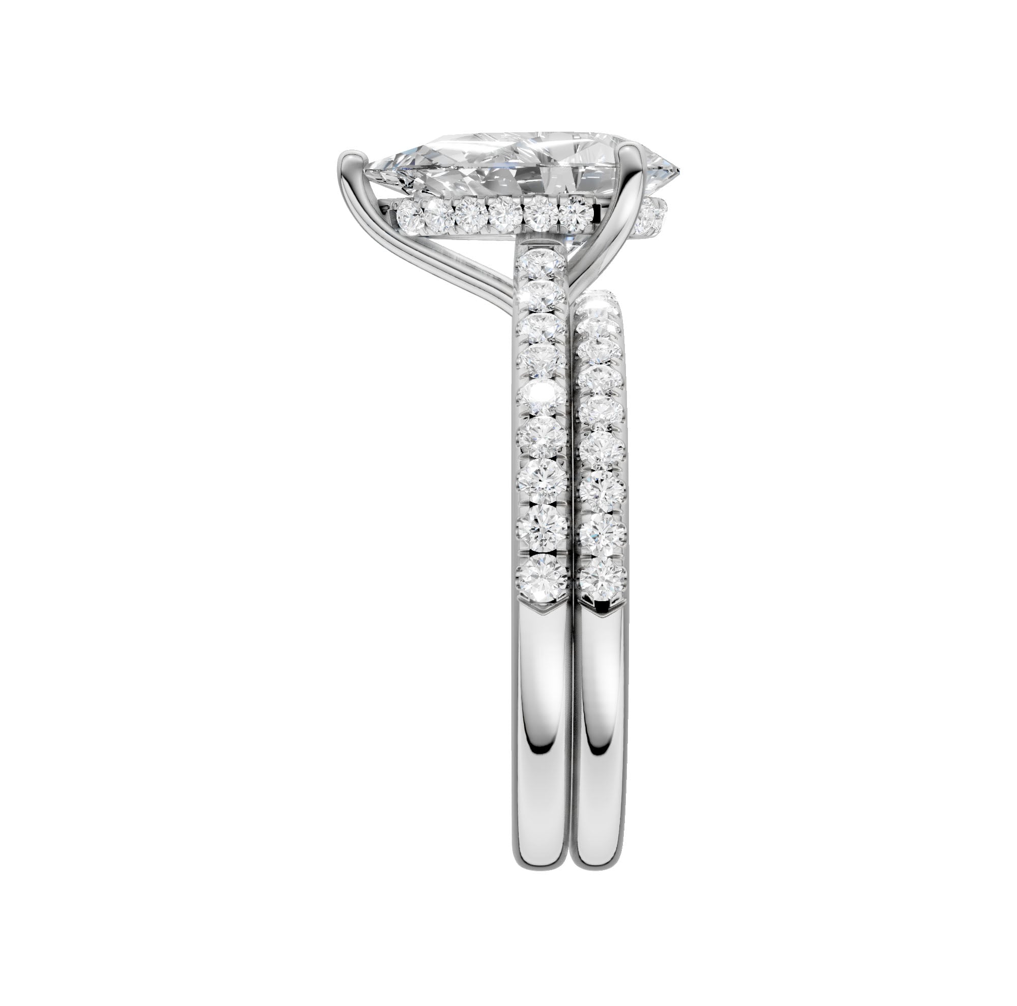 14K 2.50ct Lab Grown Diamond Bridal Set