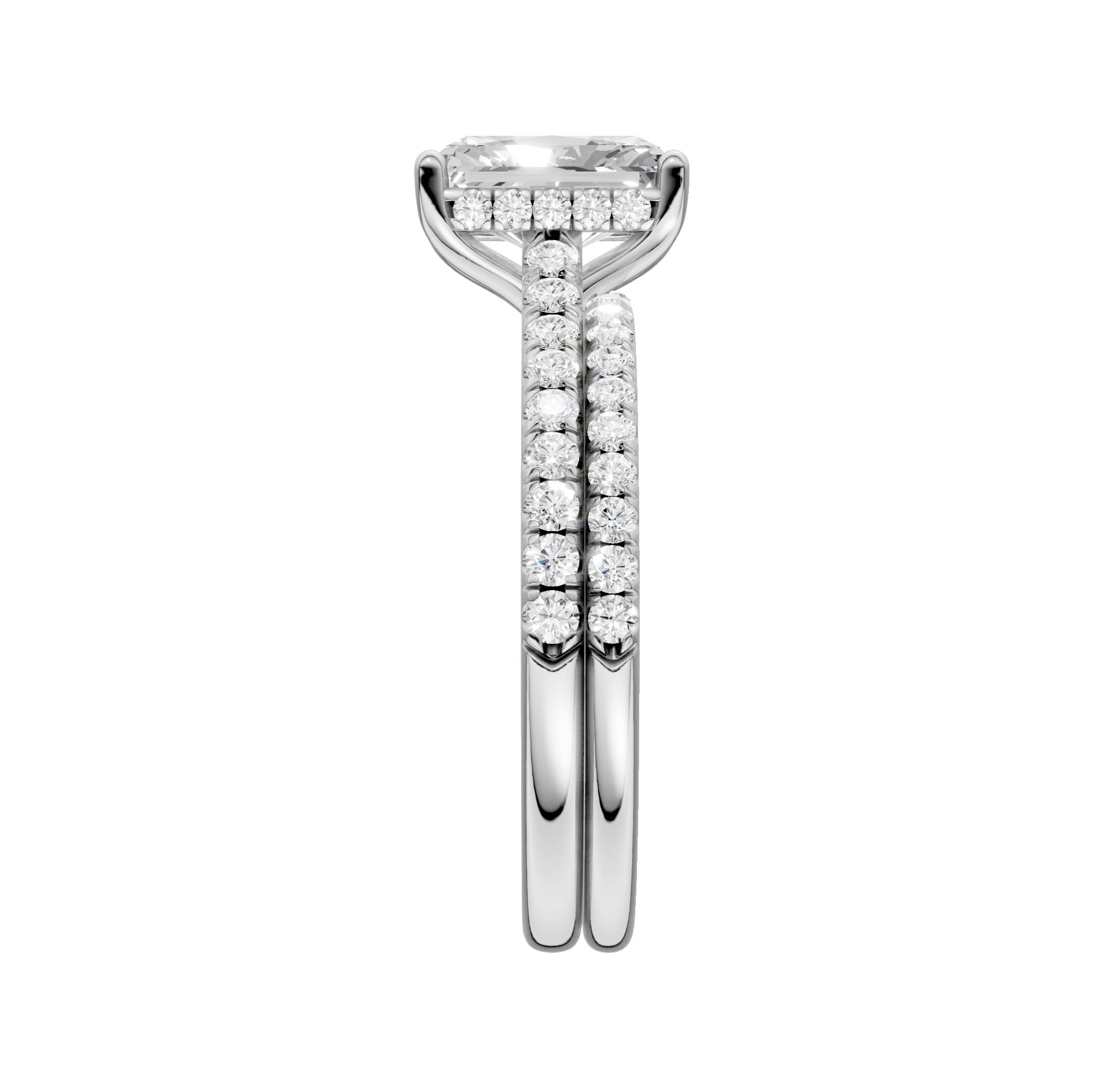 14K 2.50ct Lab Grown Diamond Bridal Set