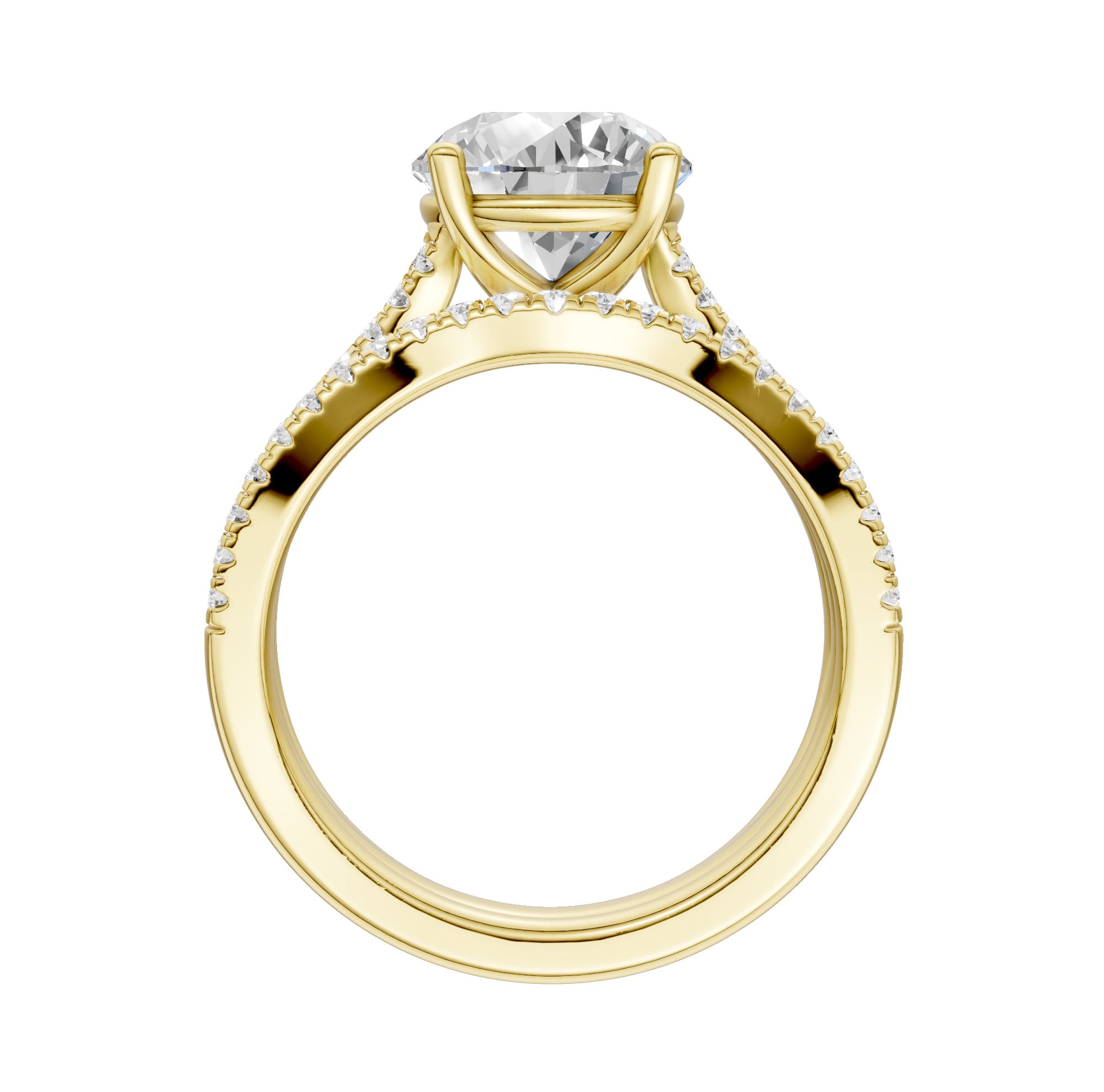 14K 2.40ct Lab Grown Diamond Bridal Set