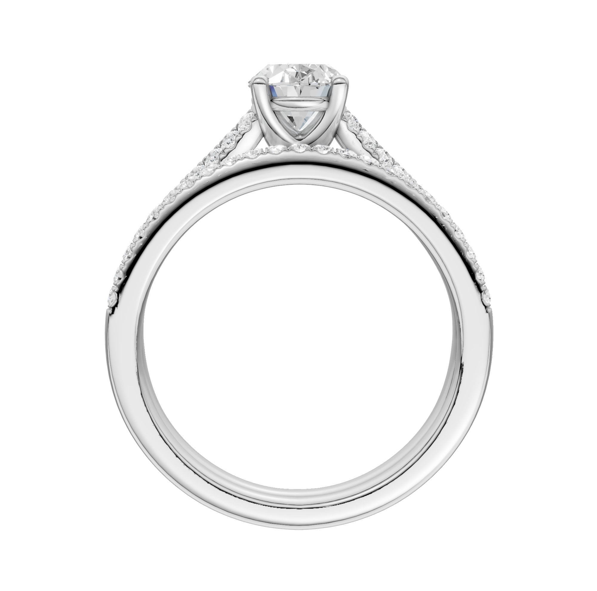 14K 1.40CT Lab Grown Bridal Set