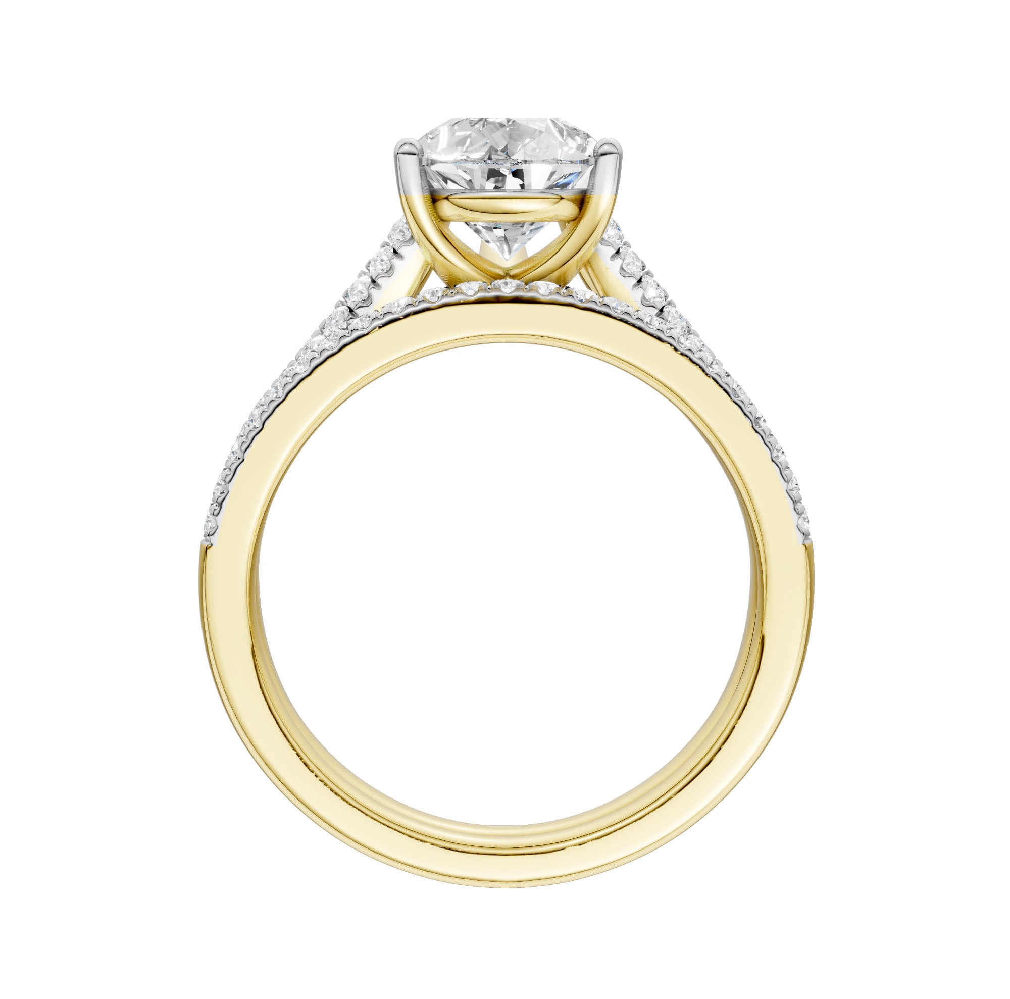 Certified Lab Grown 14K 2.40CT Diamond Bridal Set