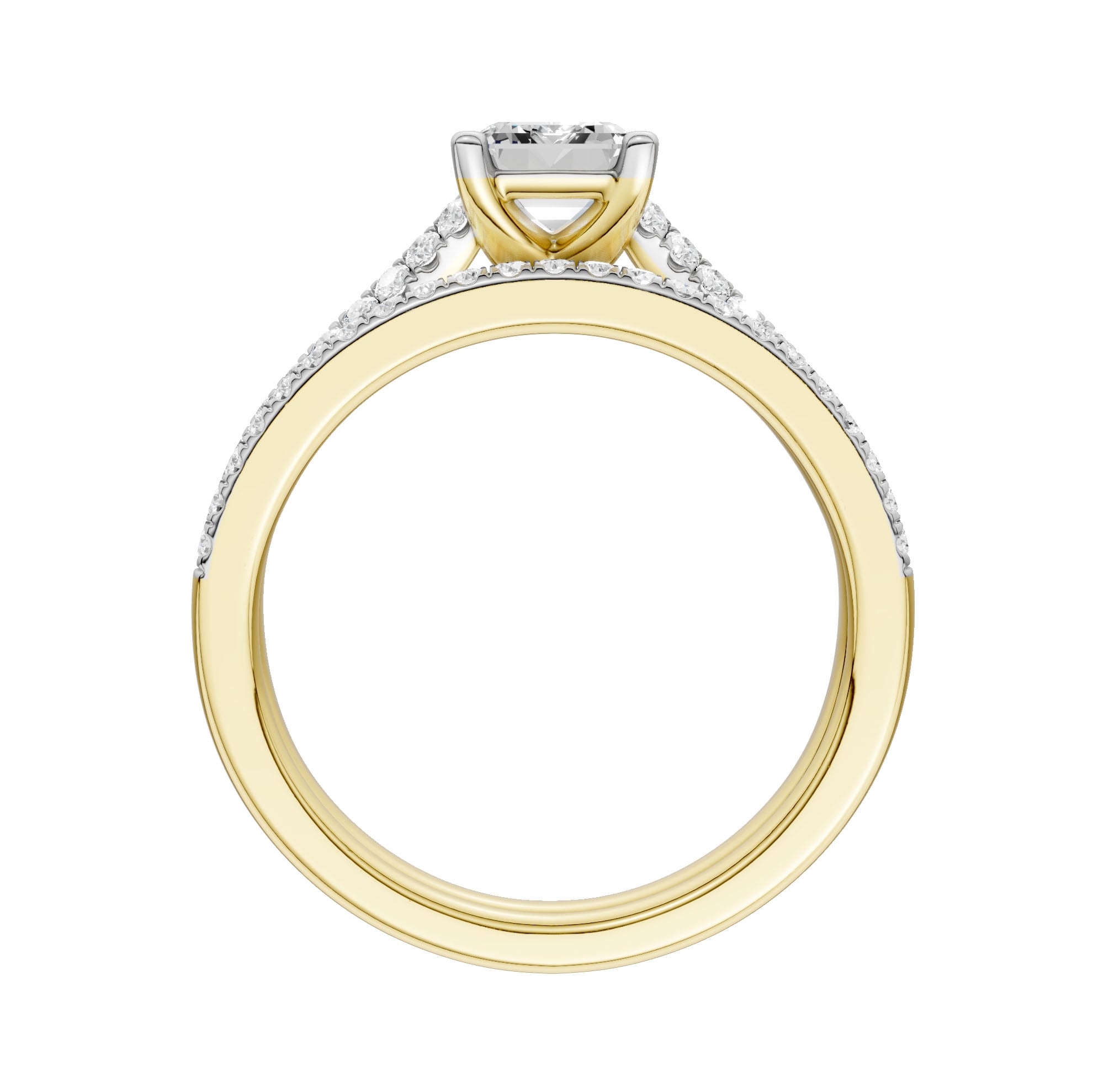 Certified Lab Grown 14K 1.40CT Diamond Bridal Set