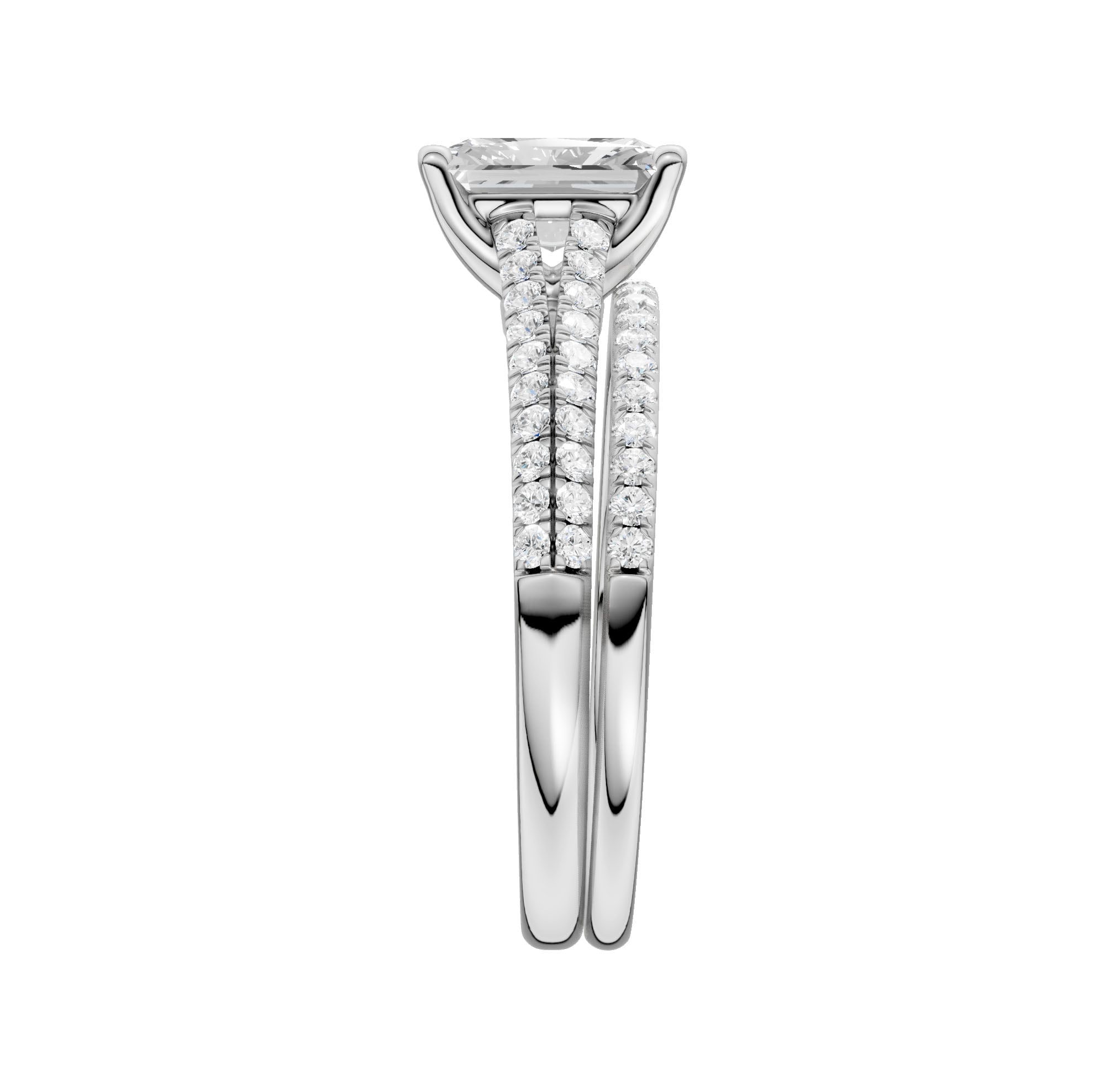 Certified Lab Grown 14K 2.40CT Diamond Bridal Set