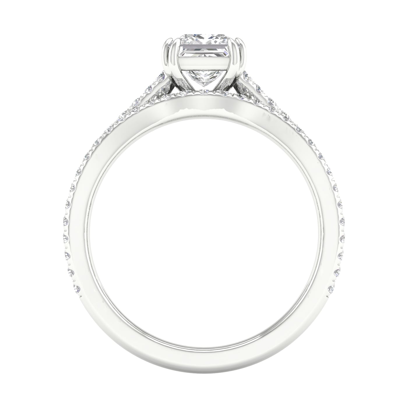 Certified Lab Grown 14K 1.65CT Diamond Bridal Set