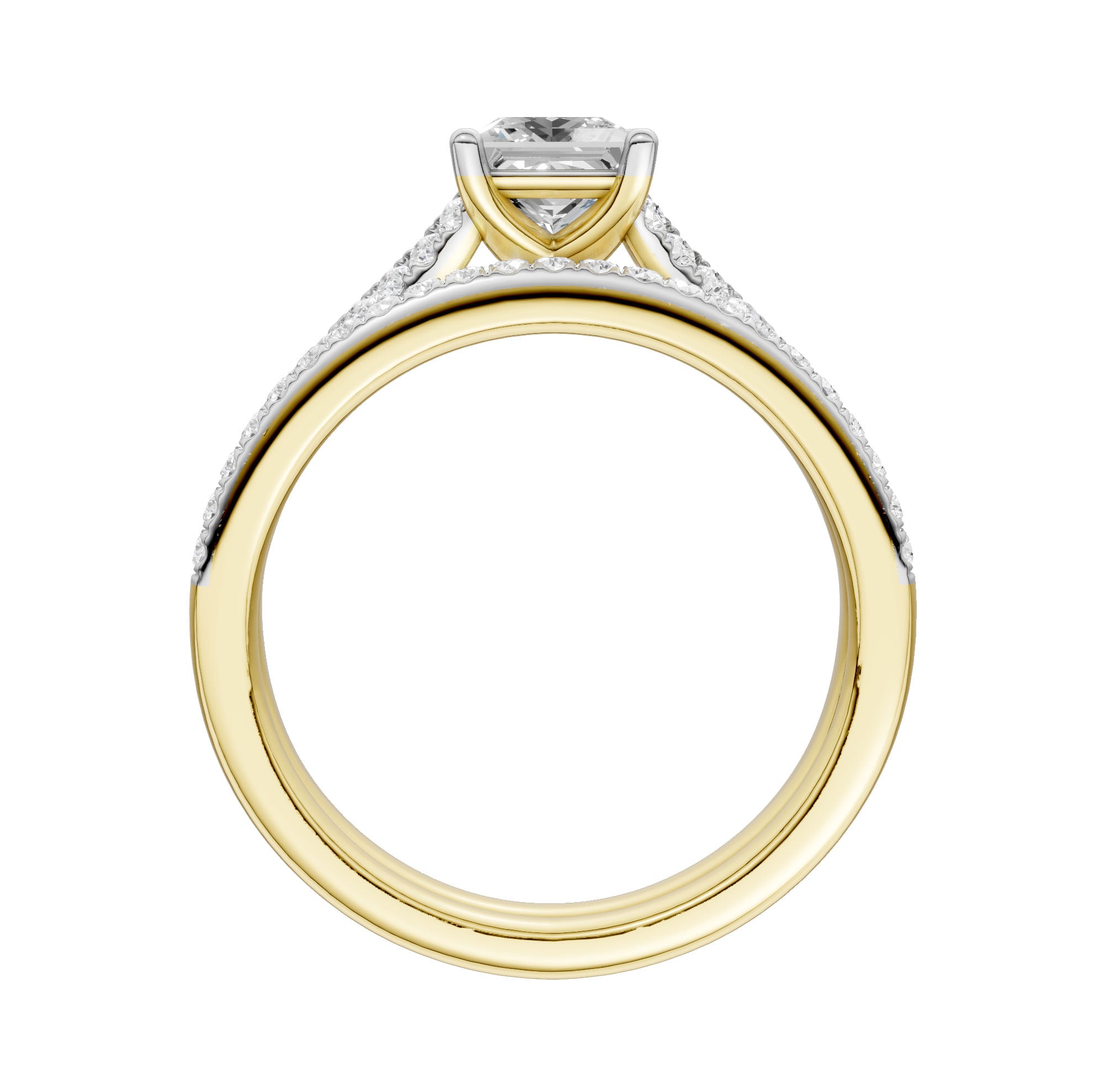 Certified Lab Grown 14K 1.40CT Diamond Bridal Set