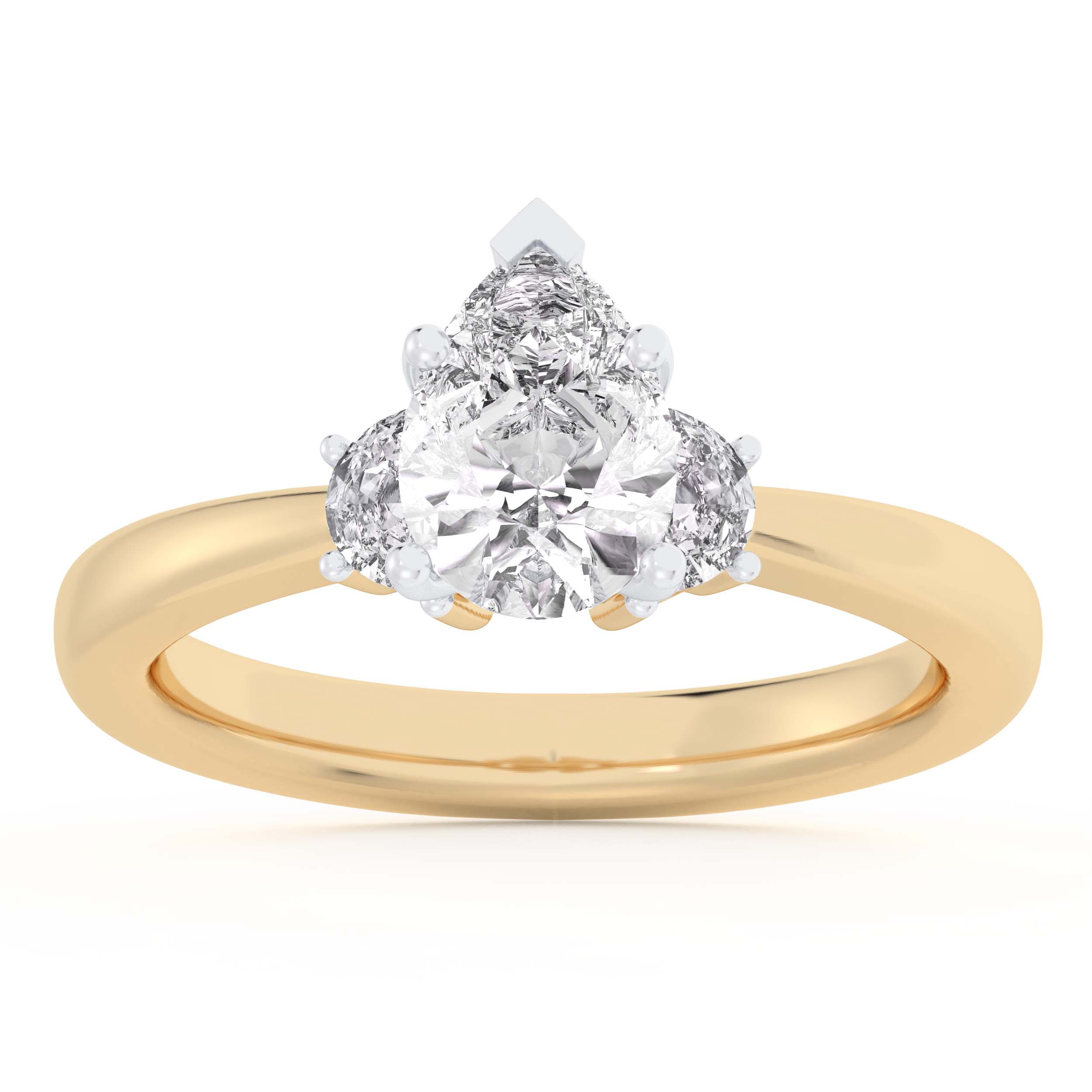14K 1.25CT Lab Grown Engagement Ring