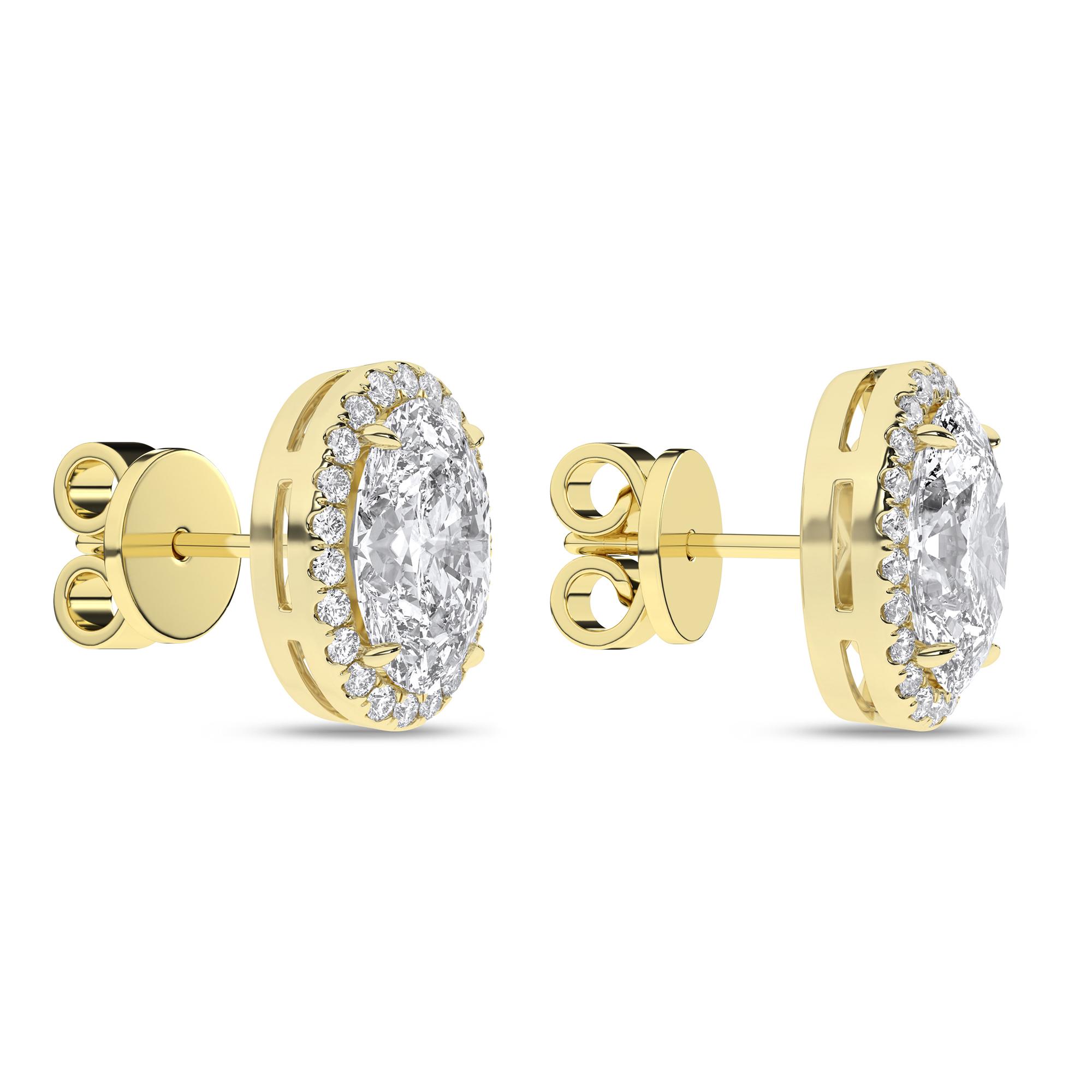 14K 2.25ct Certified Lab Grown Diamond Earrings