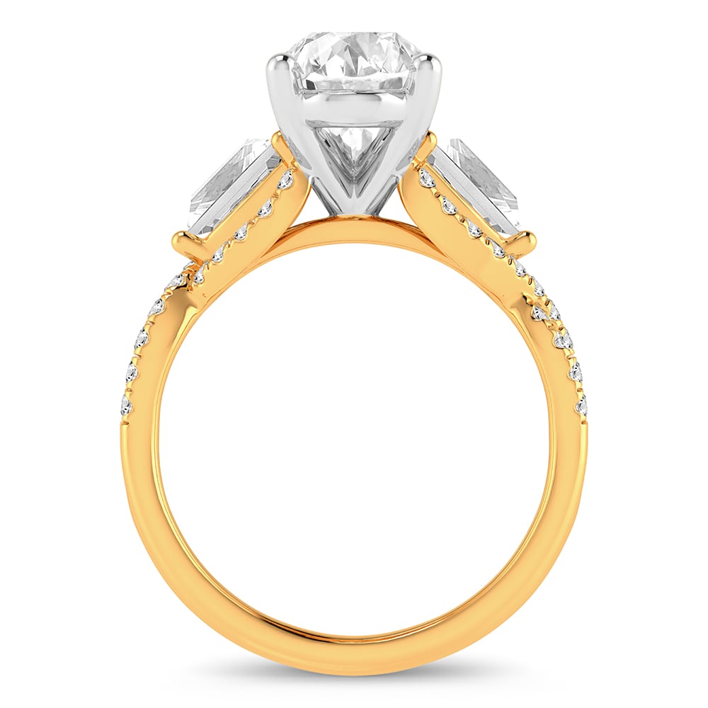 14K 3.90CT Certified Lab Grown Diamond Ring