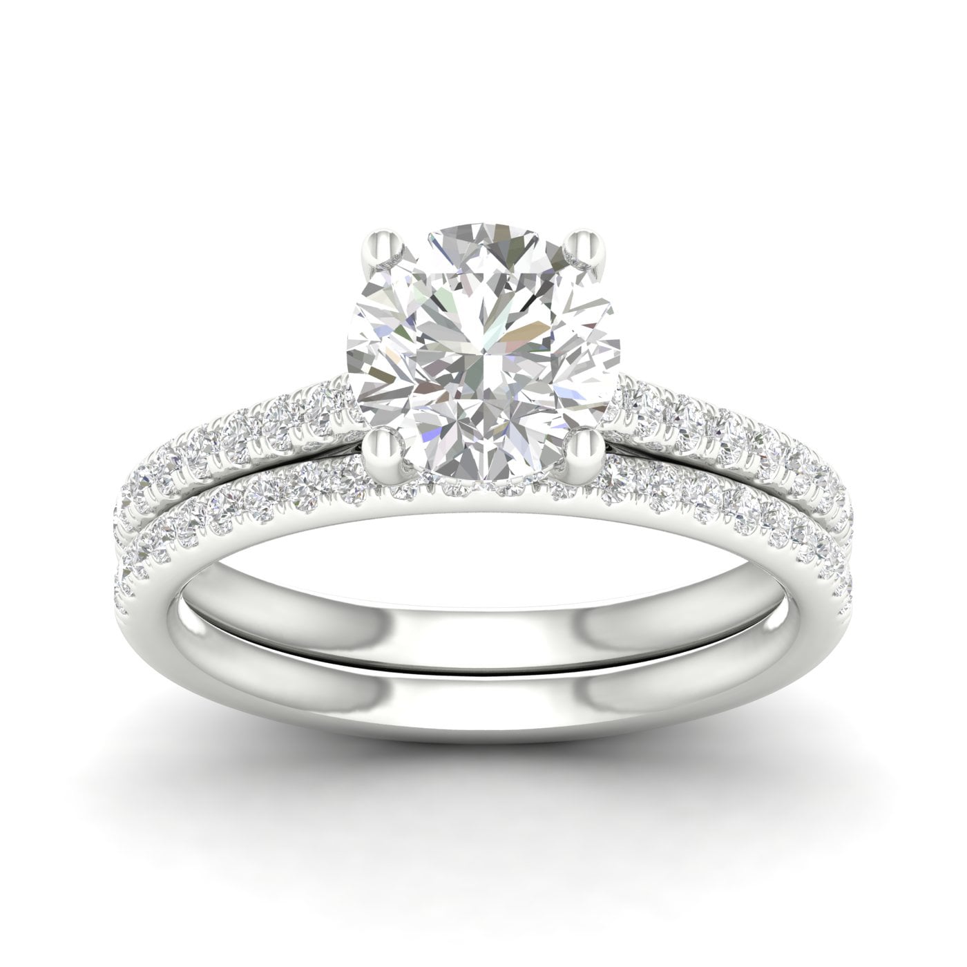 Platinum 2.50CT  Lab Diamond Bridal Ring