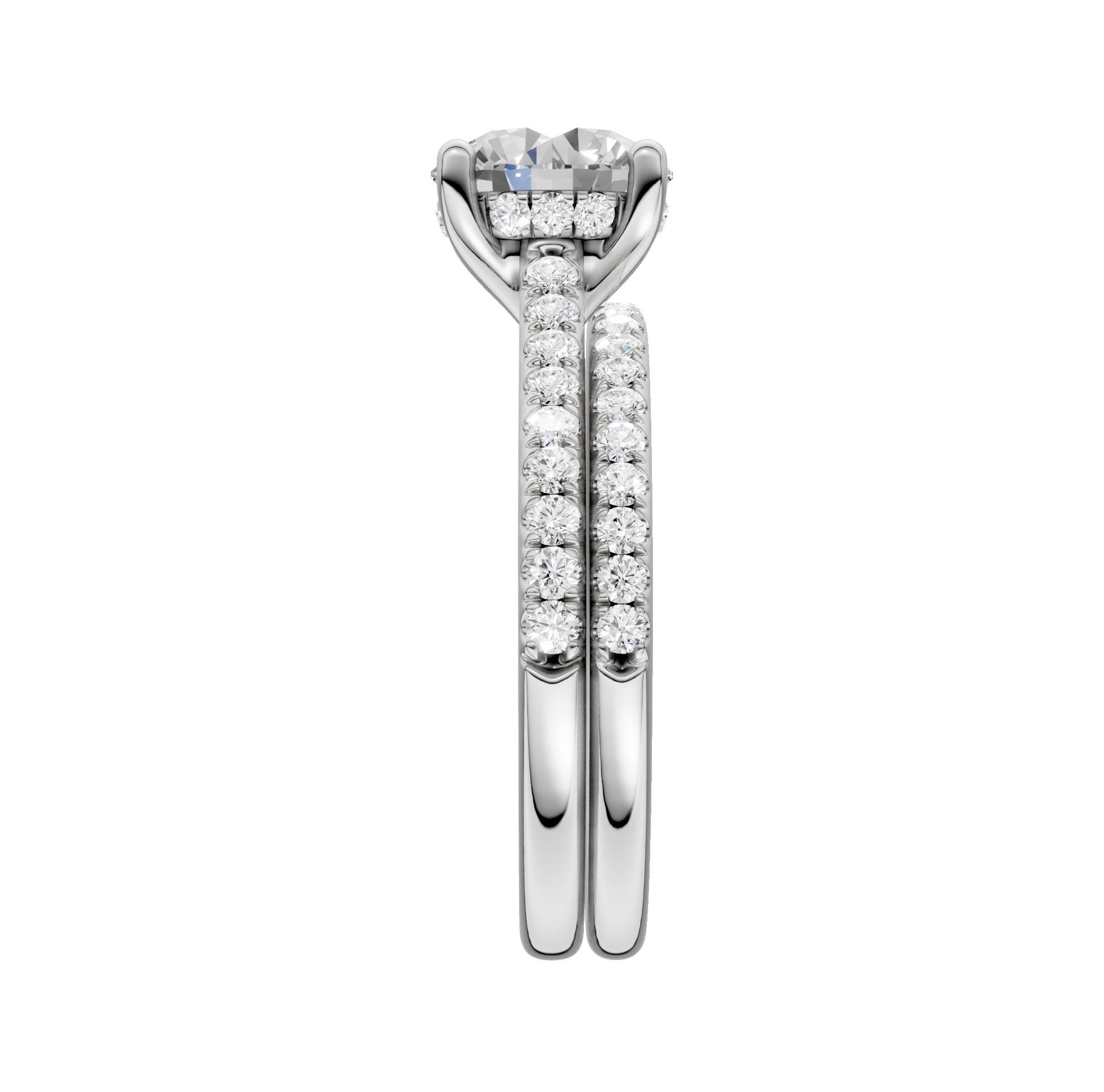Platinum 2.50CT  Lab Diamond Bridal Ring
