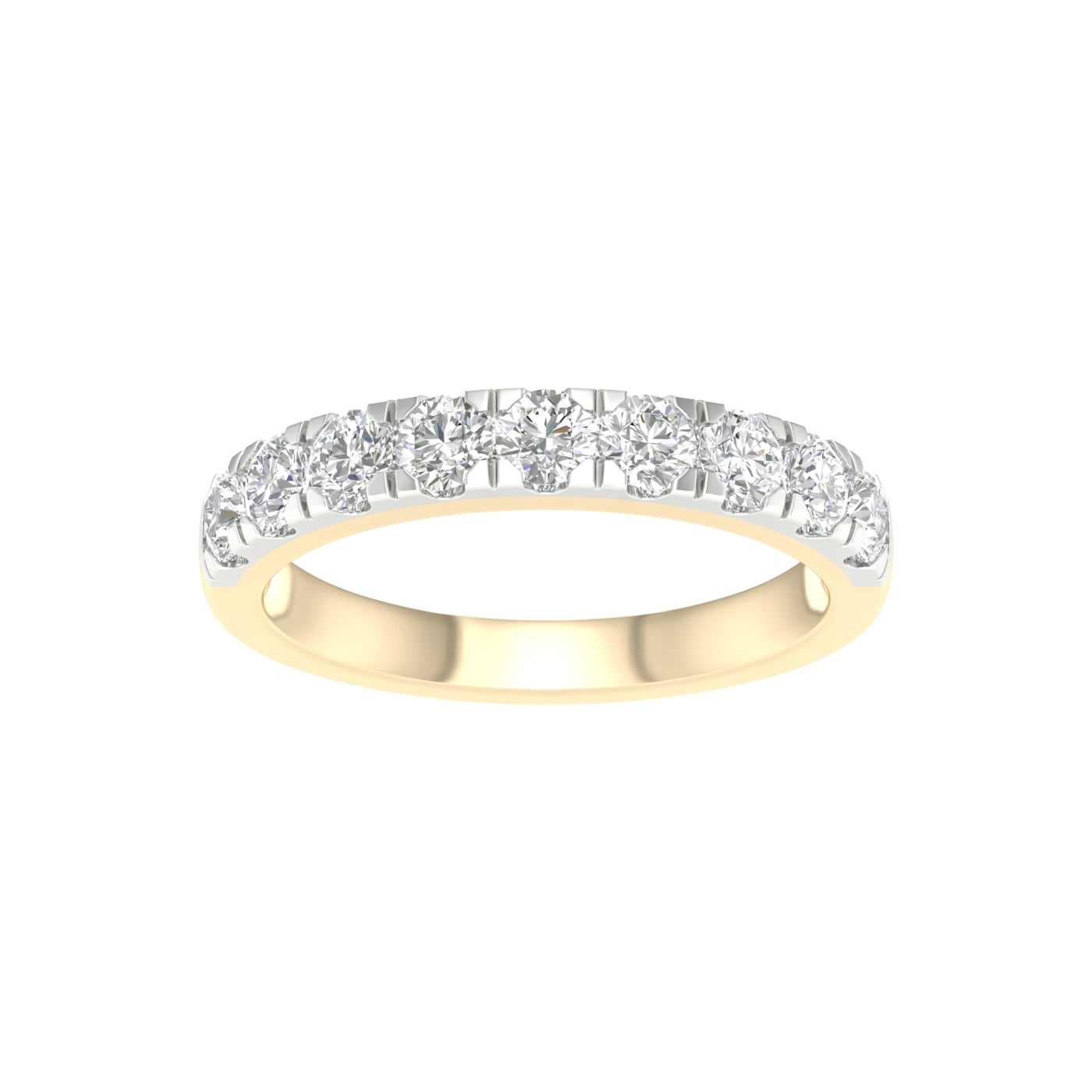 14K 1.00CT Certified Lab Grown Diamond Band