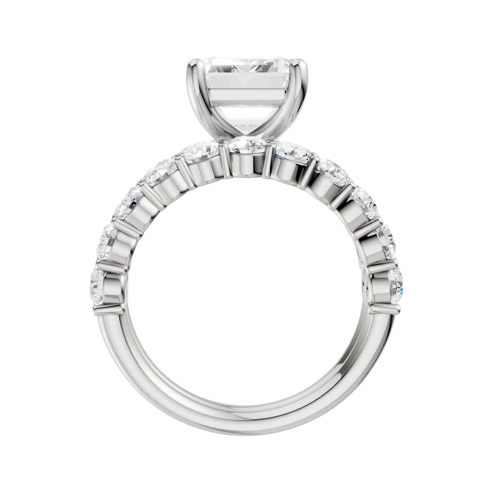 14K 6.00CT Certified Lab Grown Diamond Bridal Set