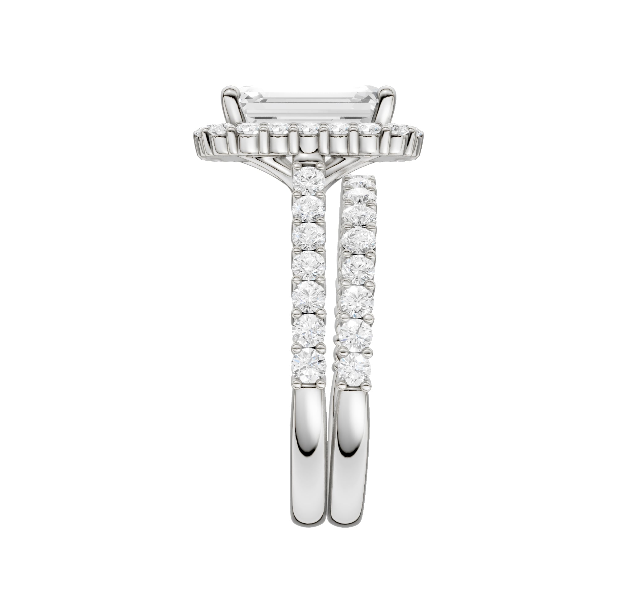 14K 4.00CT DIAMOND BRIDAL SET