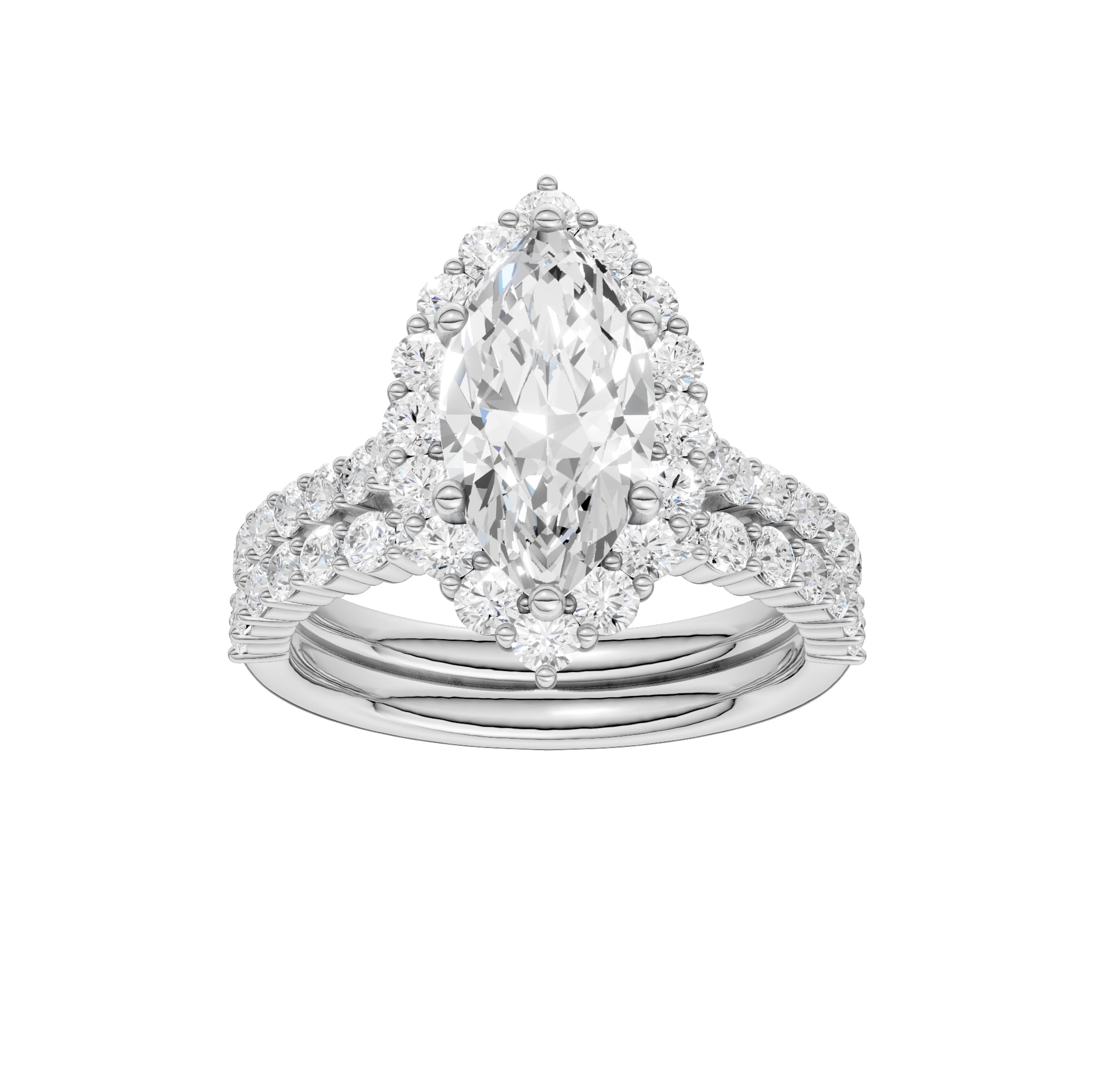 14K 3.00CT DIAMOND BRIDAL SET
