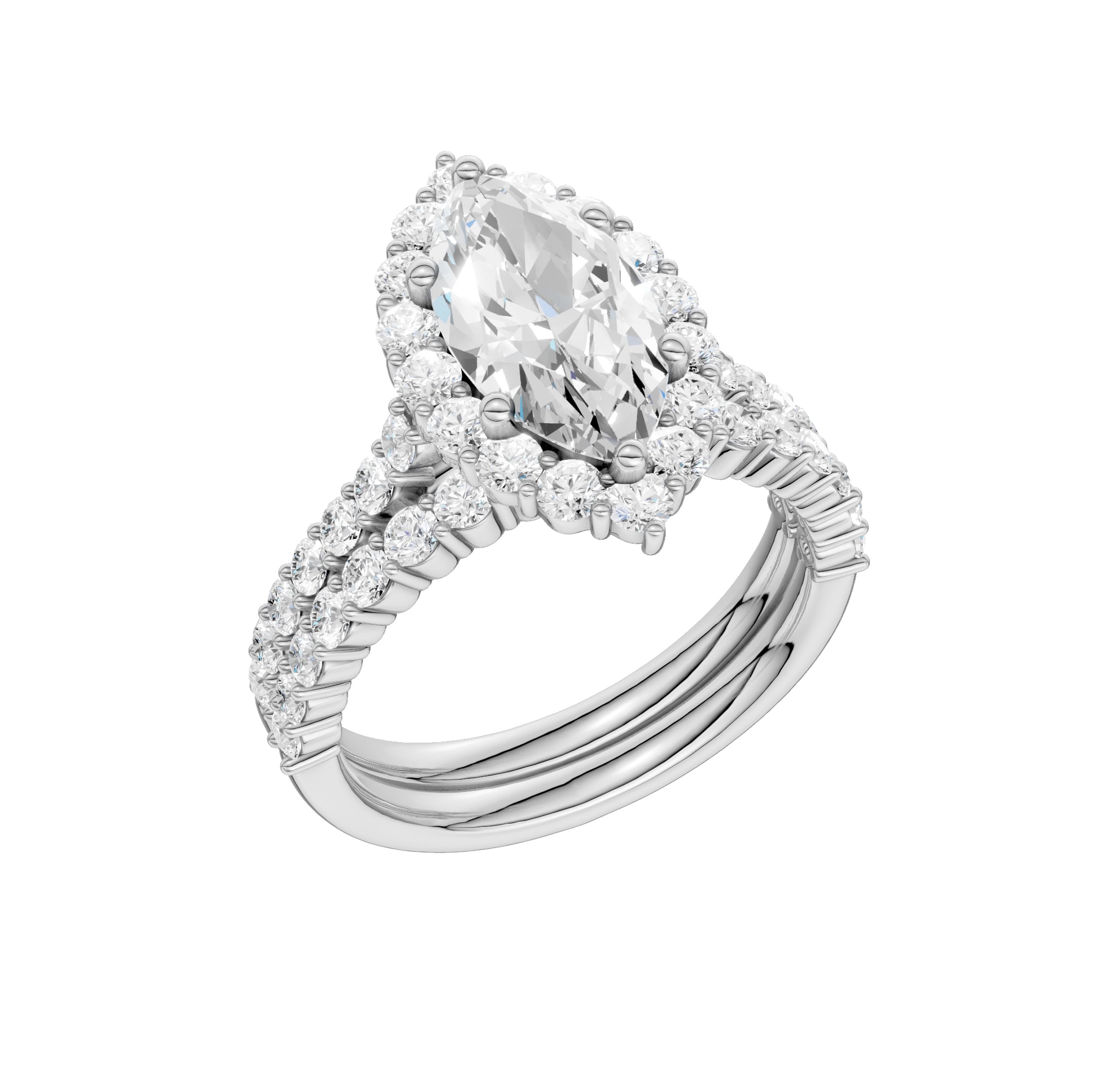 14K 3.00CT DIAMOND BRIDAL SET