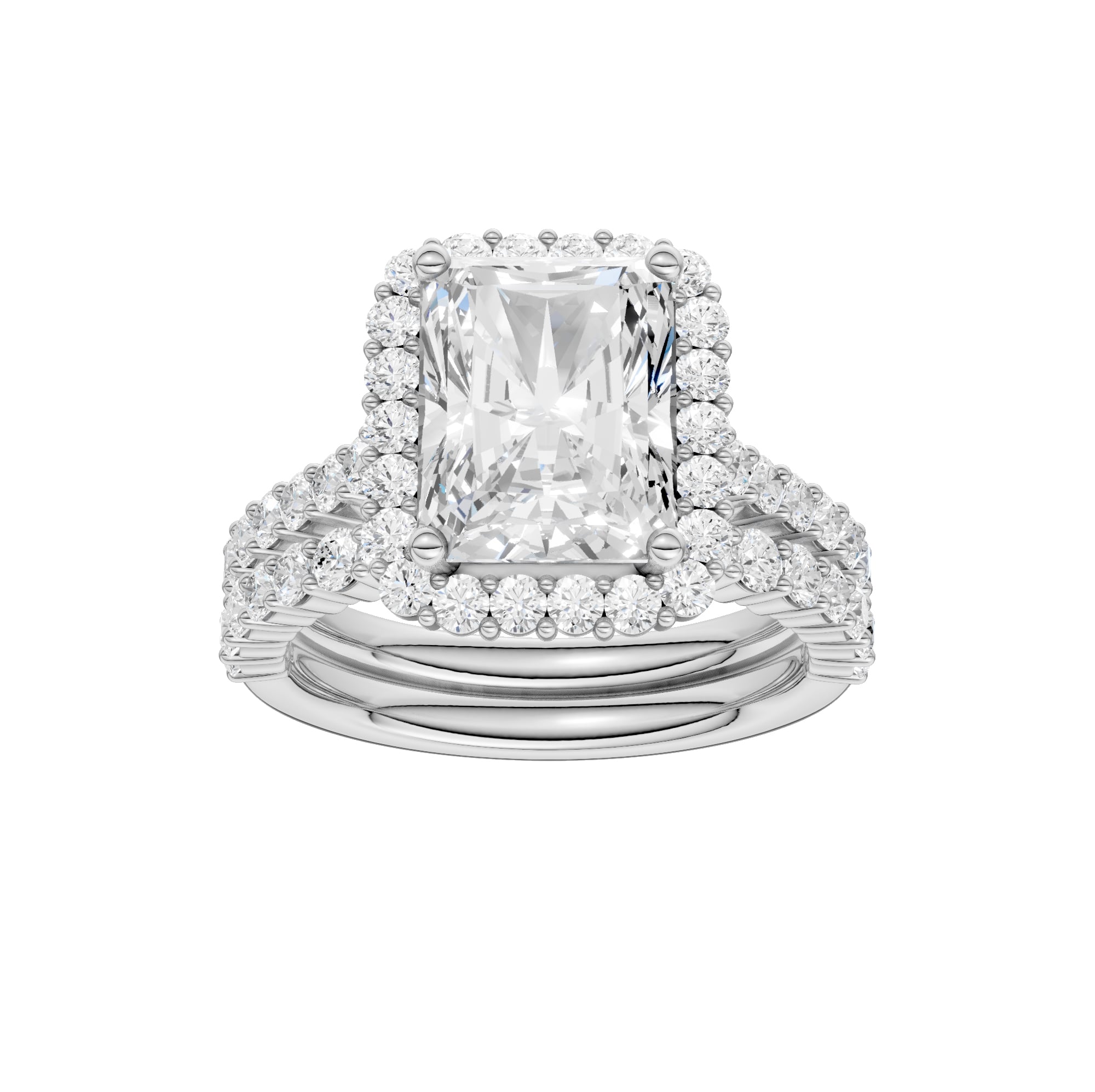14K 4.00CT DIAMOND BRIDAL SET