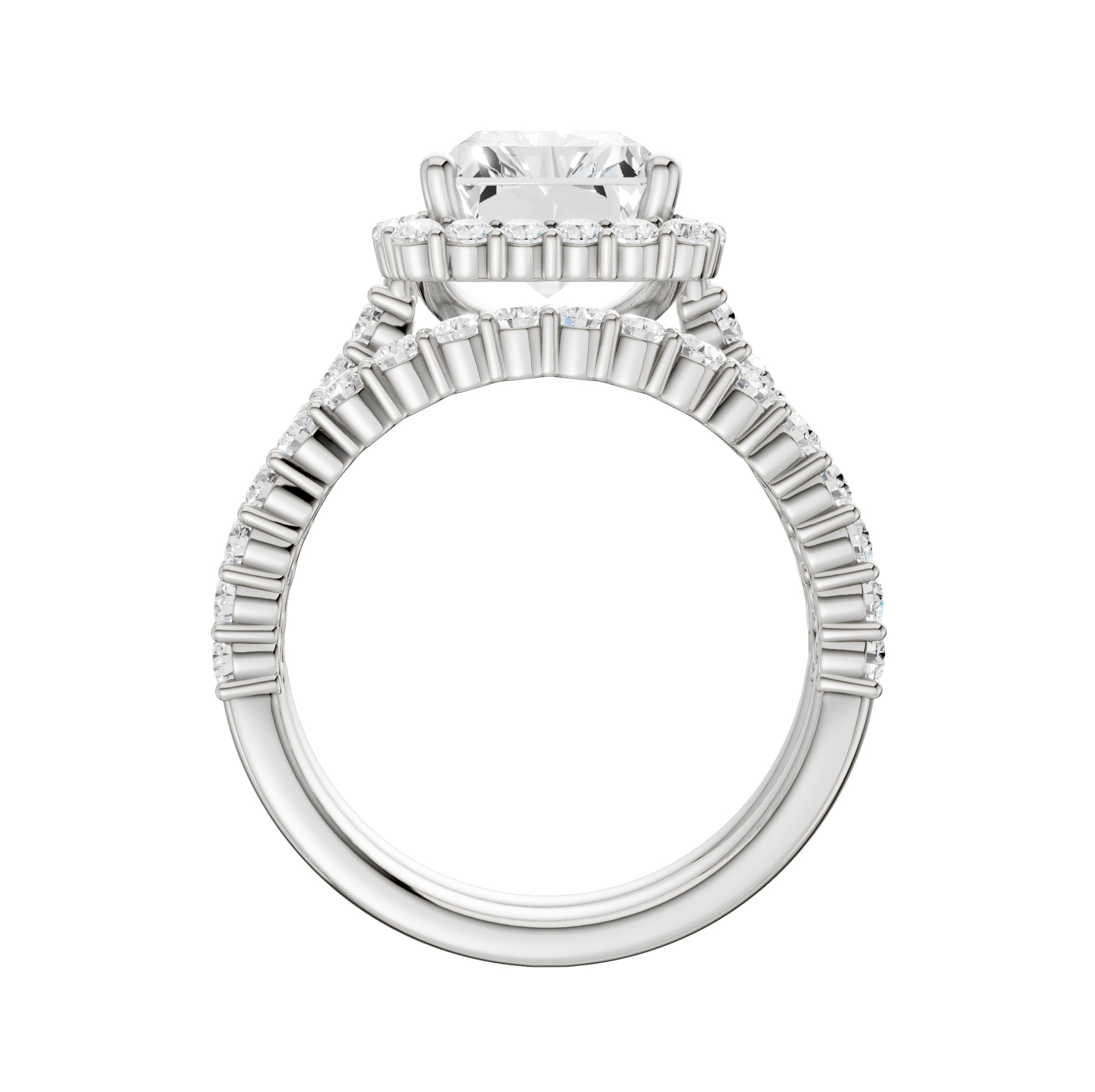 14K 4.00CT DIAMOND BRIDAL SET