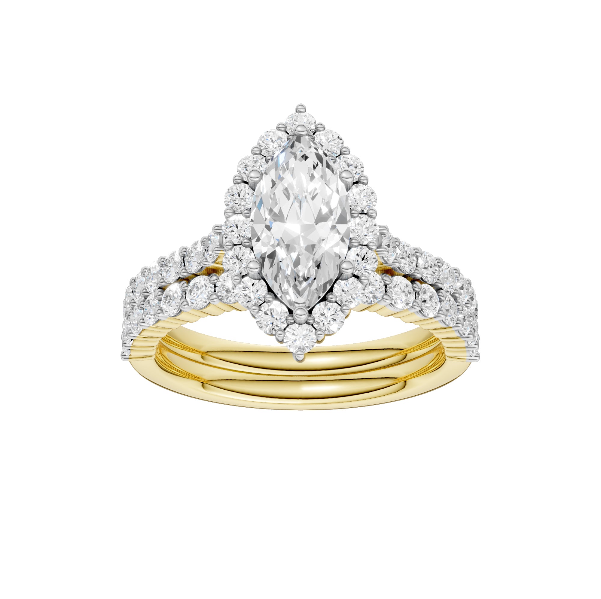 14K 2.00CT DIAMOND BRIDAL SET
