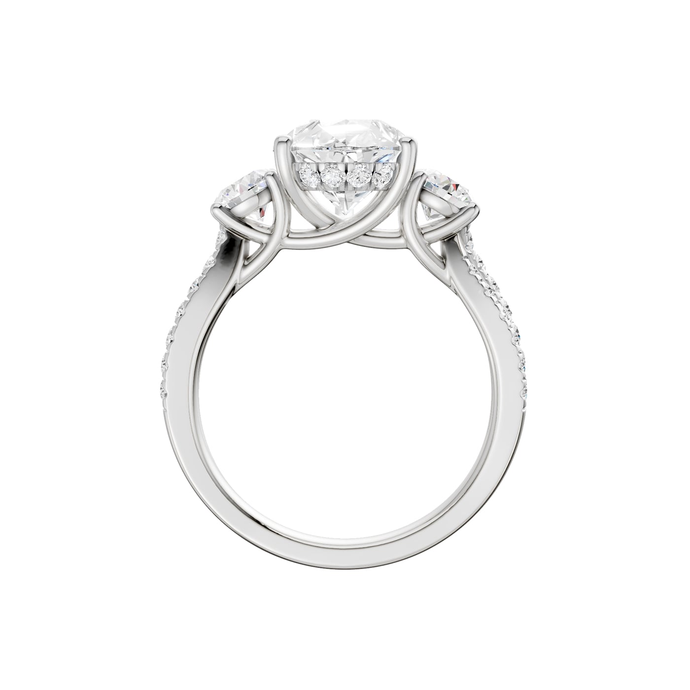 14K 4.00CT Lab Grown Diamond Engagement Ring