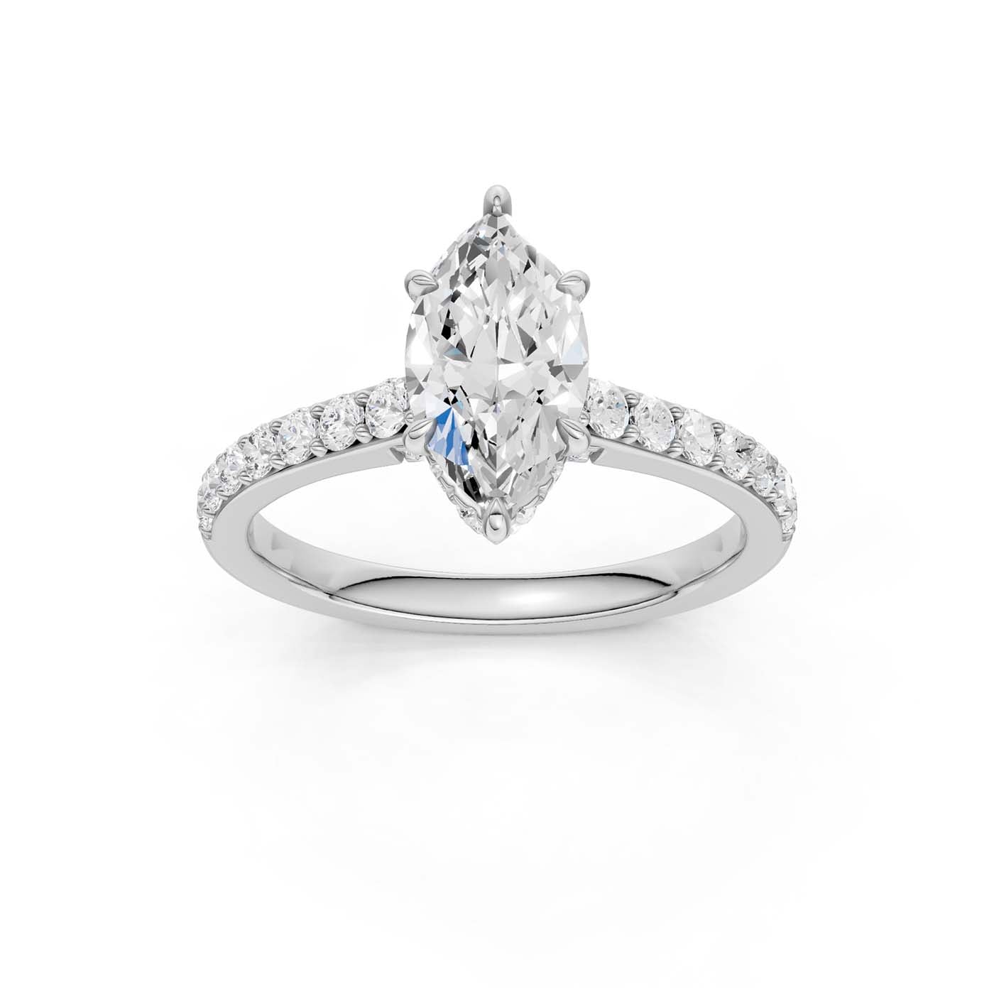 14K 1.50CT Lab Grown Diamond Engagement Ring